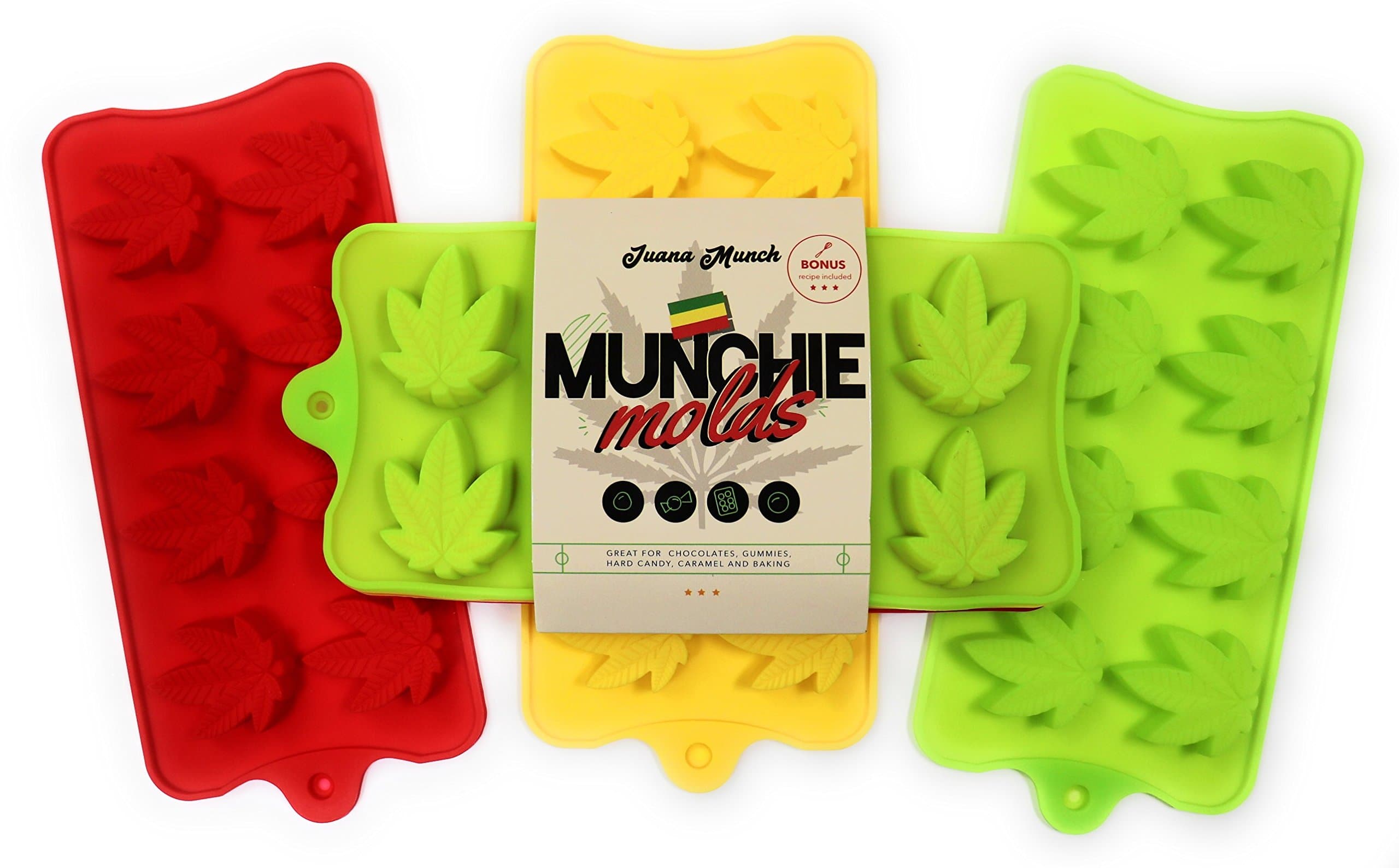 Silicone Molds for Candy | Leaf Shaped Mold Tray – 3 Pack | Ideal for Hard Candy, Gummy, Chocolate Truffle, Caramel, Gelatin, Jello, even Ice!