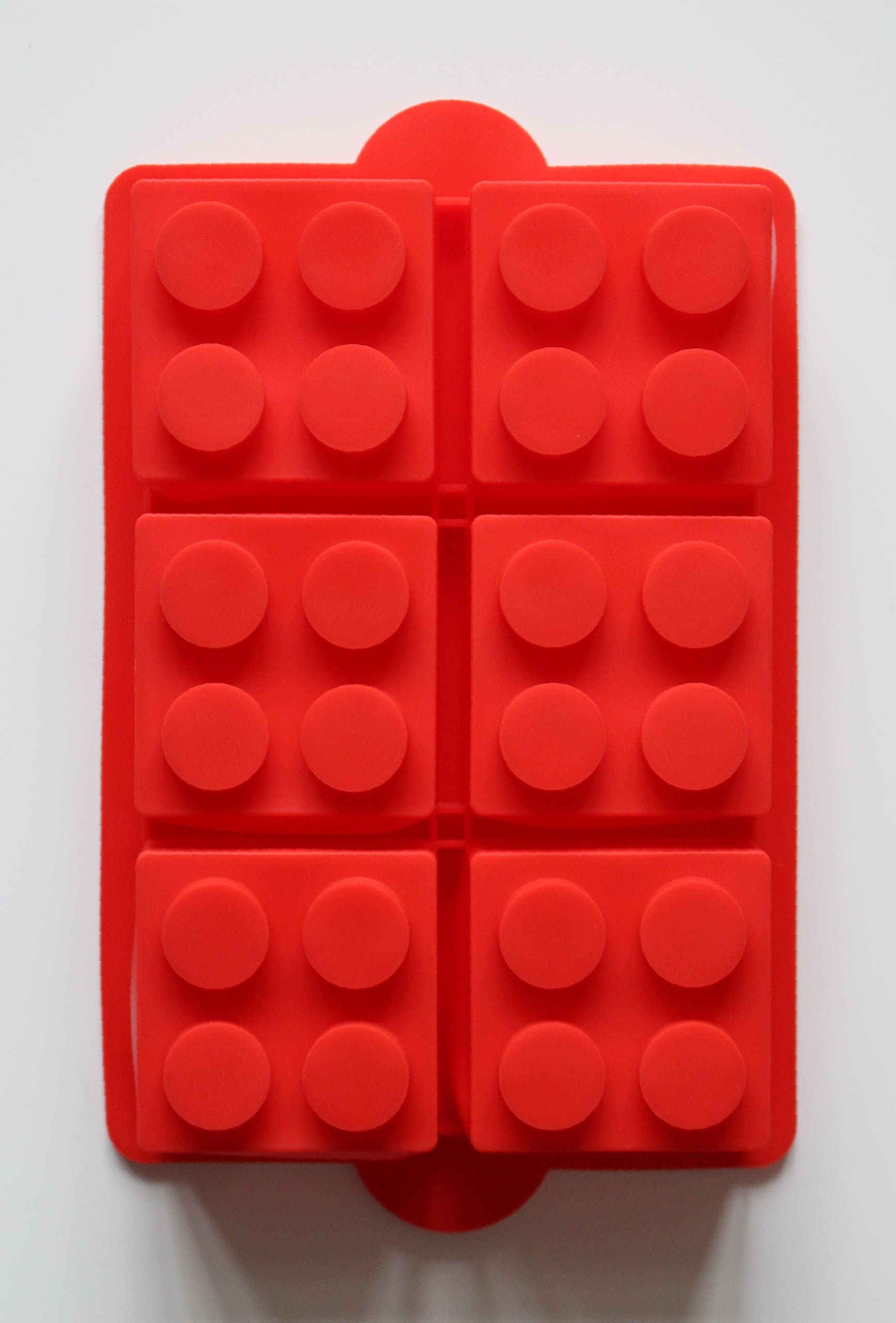 Morethanart Party XXL Baking Pan - Cake Tin - Ice Cube Tray brick shape red