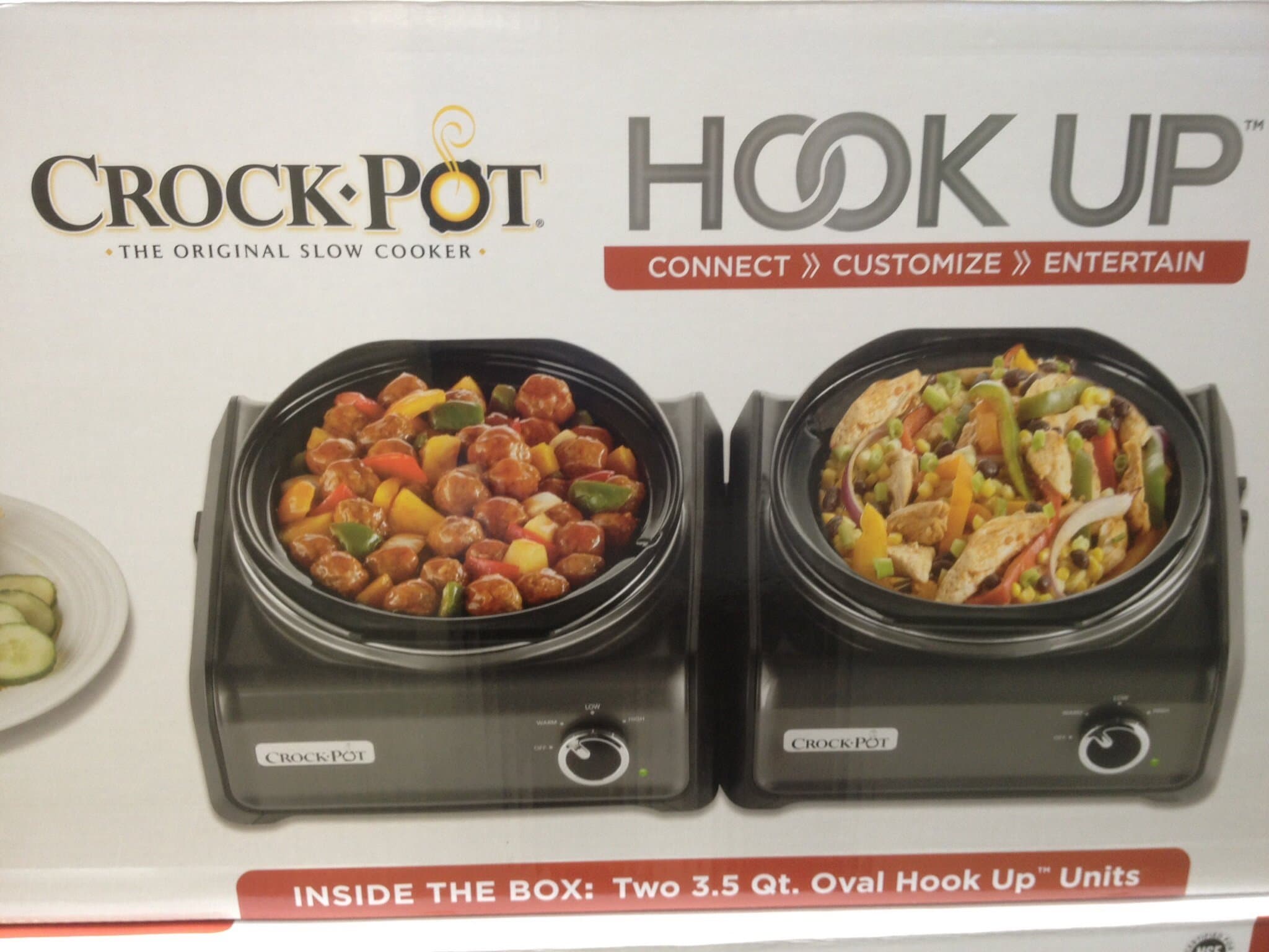 Crock-pot Hookup/two -3.5 Qt Connectable System