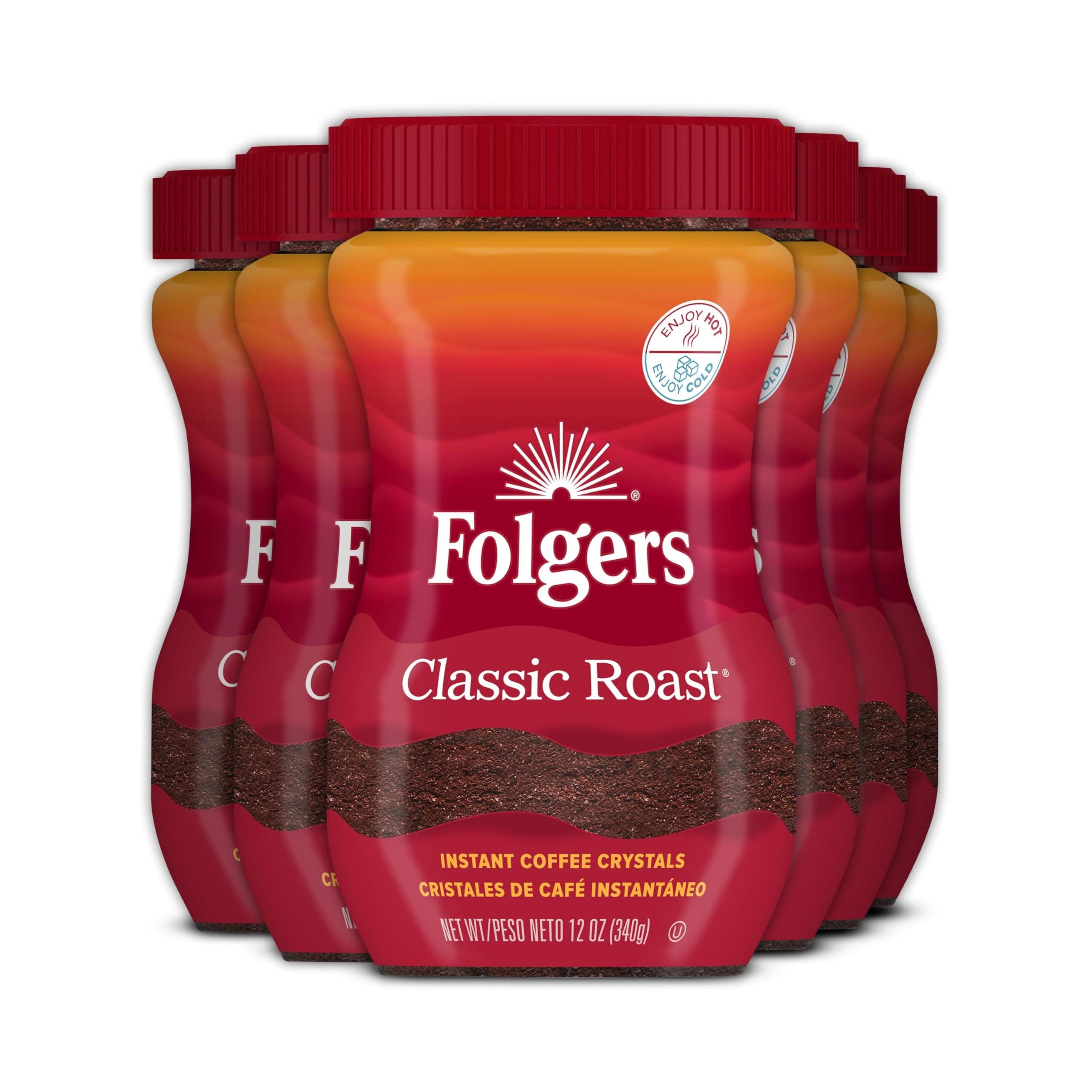 Classic Roast Instant Coffee, 12 Ounces (Pack of 6)