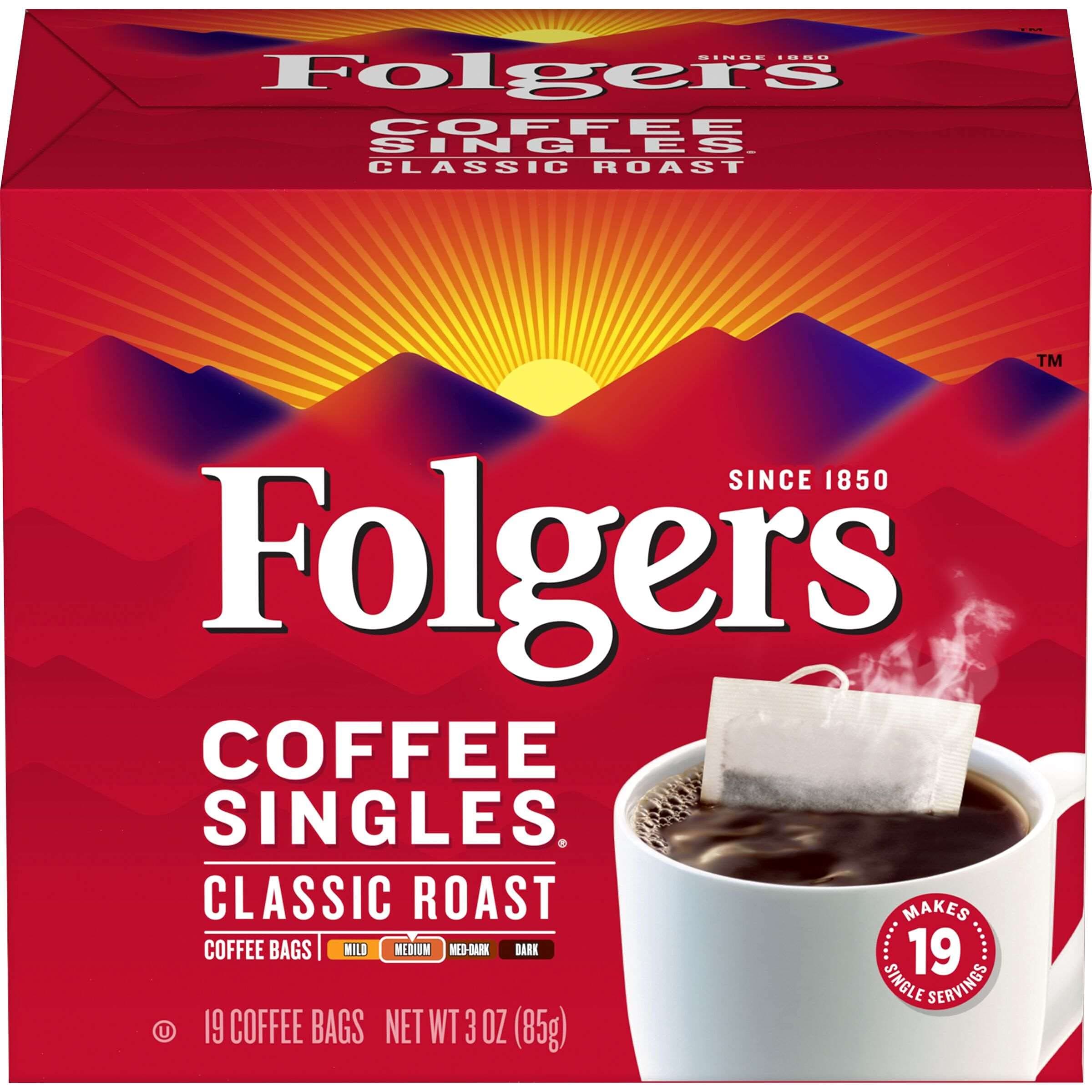 Coffee Singles Classic Roast-19 Coffee Bags
