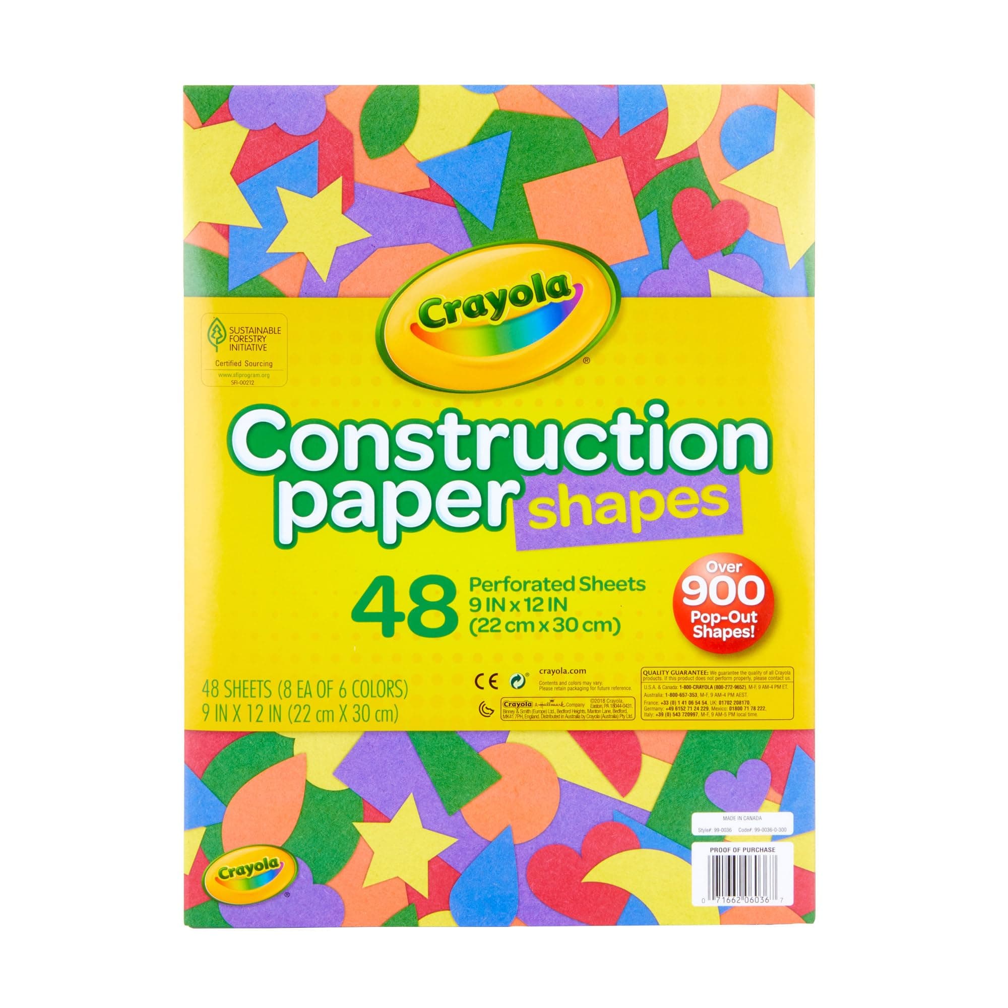 – Crayola 48 Micro-Perforated Sheets, Multi-Colour, Cy99-0036