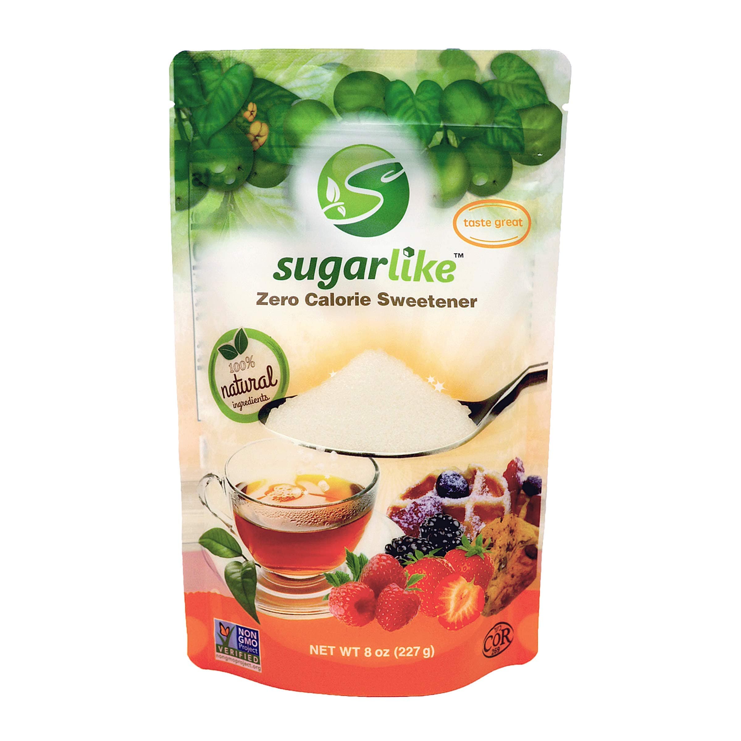 SugarLikeMonk Fruit Sweetener (0.5LB) - Zero Calorie & Zero Carbs, Keto & Diabetic Friendly, 1:1 Sugar Substitute, No Aftertaste, All Natural Ingredients, Non-GMO