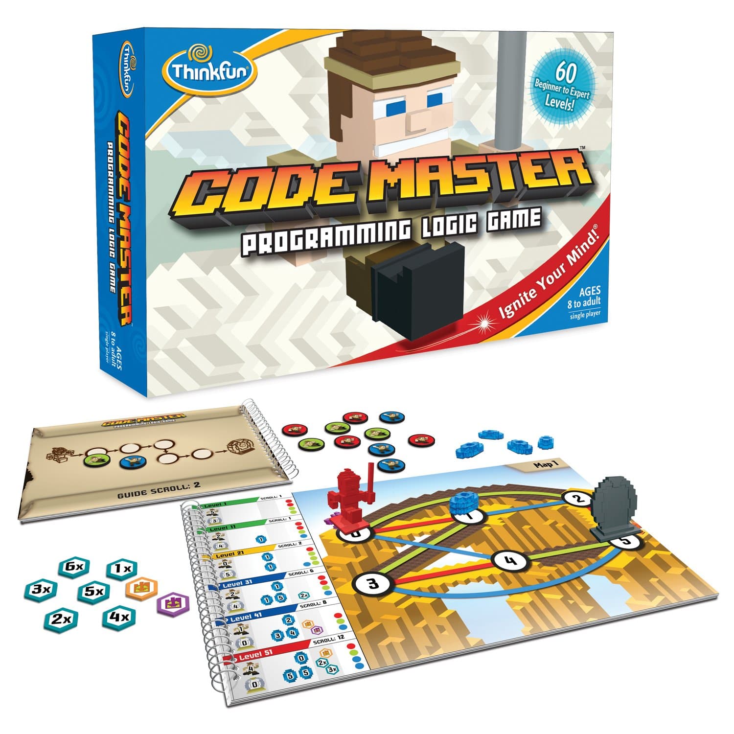 ThinkFun Code Master Programming Logic Game and STEM Toy – Teaches Programming Skills Through Fun Gameplay