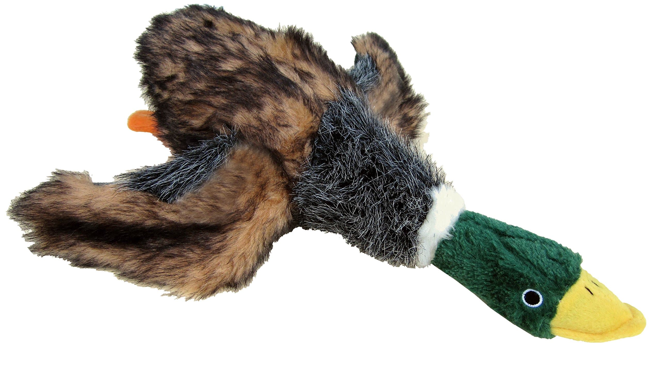 00836 Medium Plush Dog Chew Toy, 8-Inch Mallard Duck