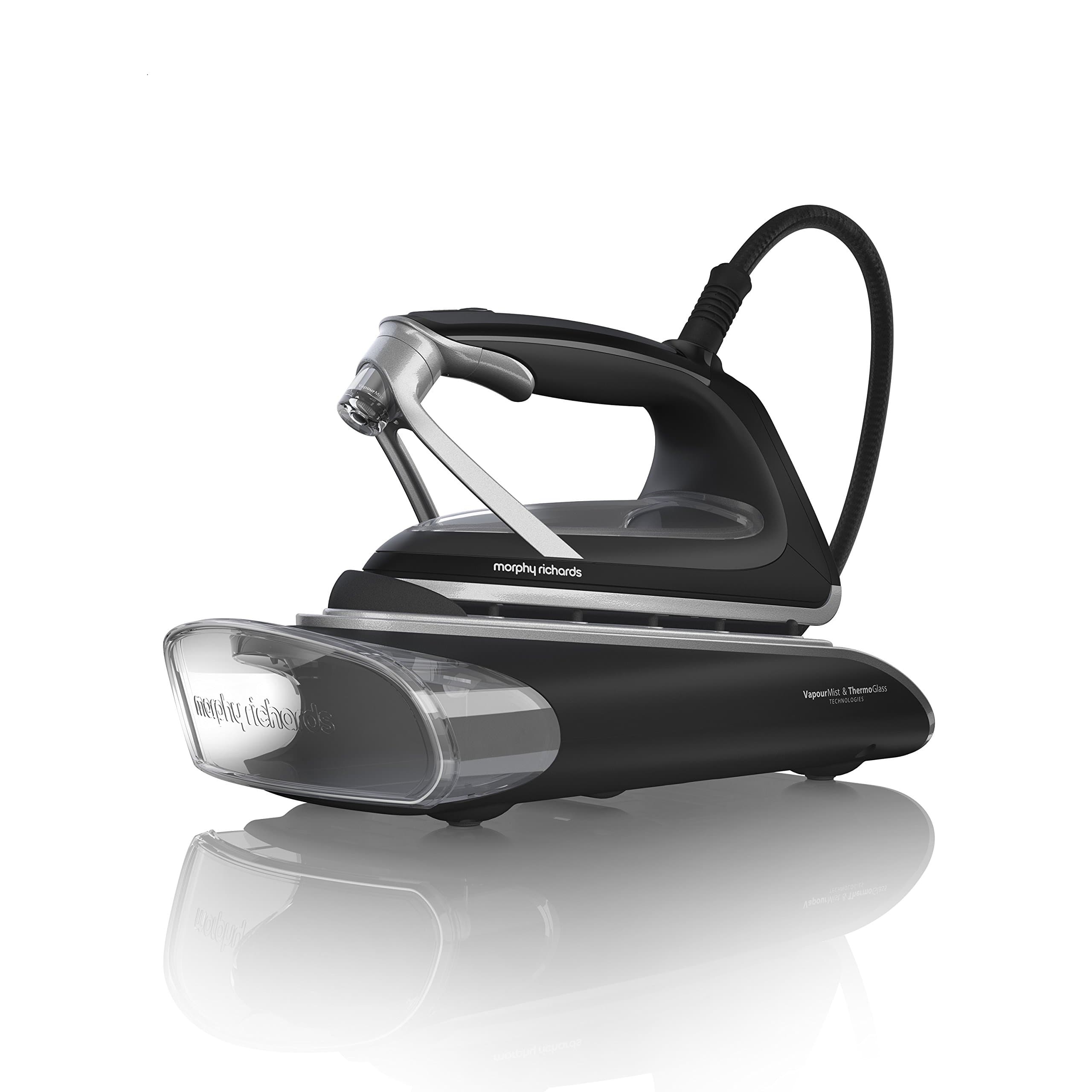 Morphy Richards Redefine Atomist Glass Vapour Iron Black Glass Vapour Iron
