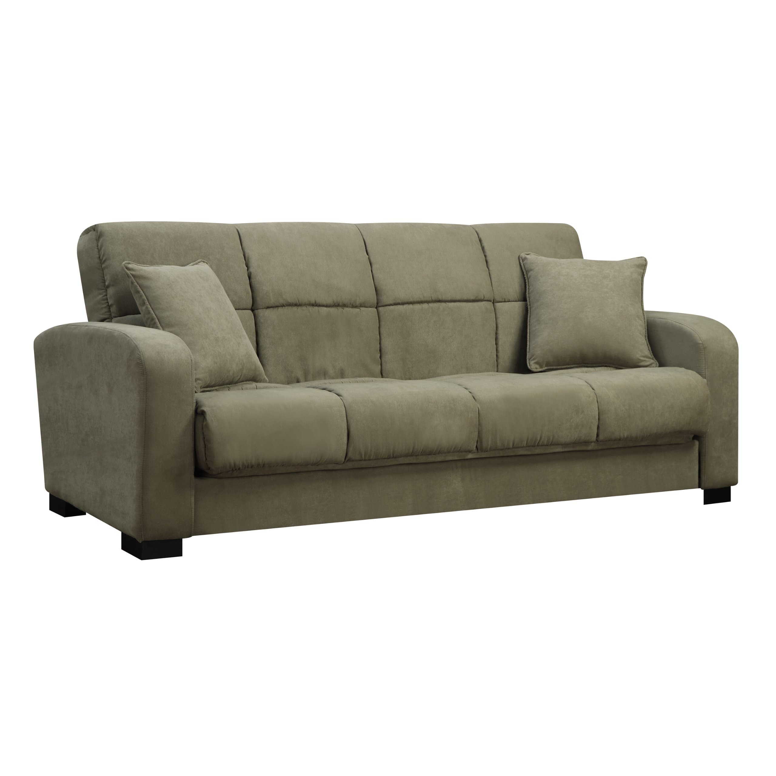 Handy Living Damen Microfiber Convert-a-Couch, Sage Green