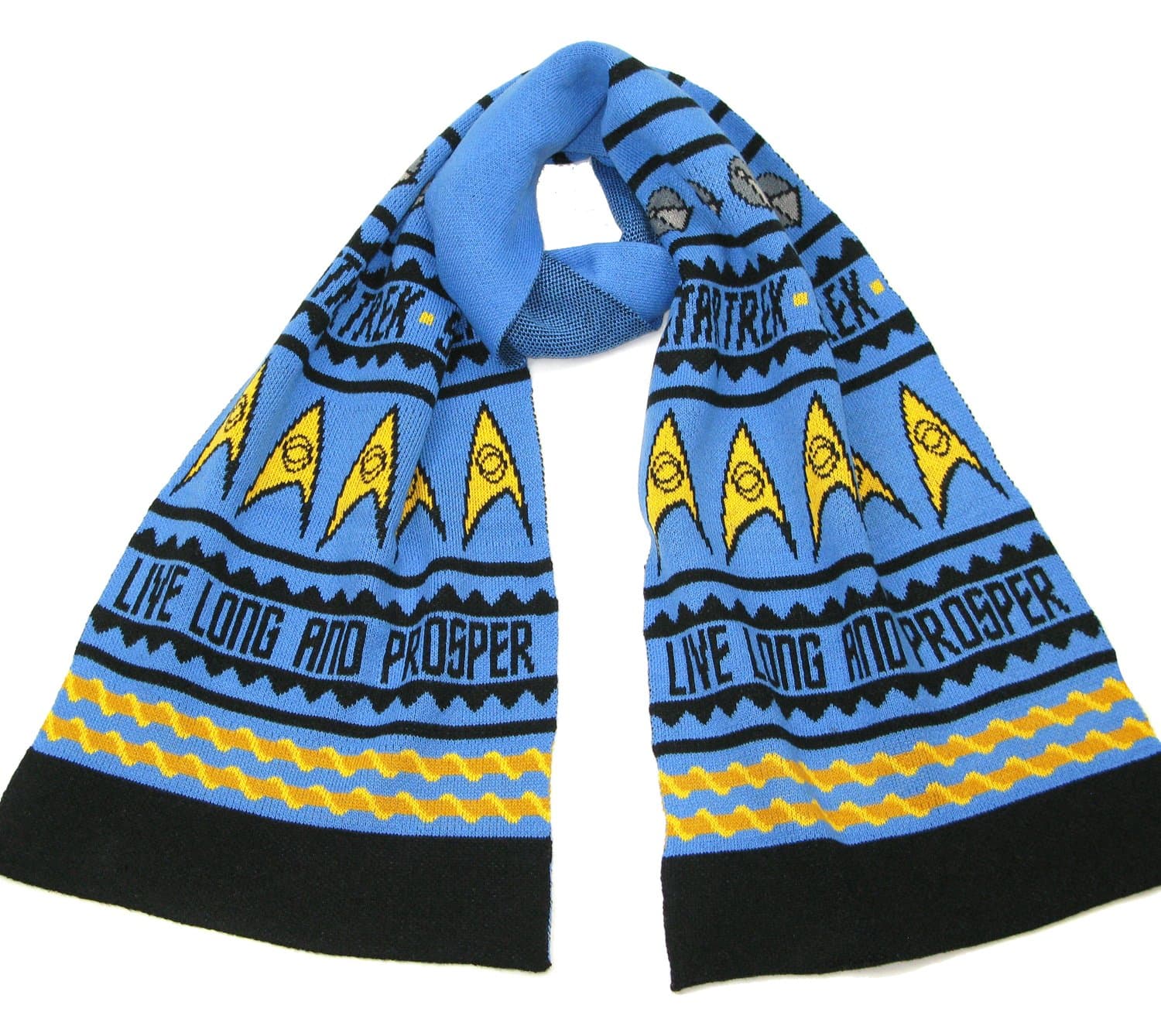 Star Trek Live Long and Prosper Scarf Gifts for Men and Women - Spock Scarf Merchandise