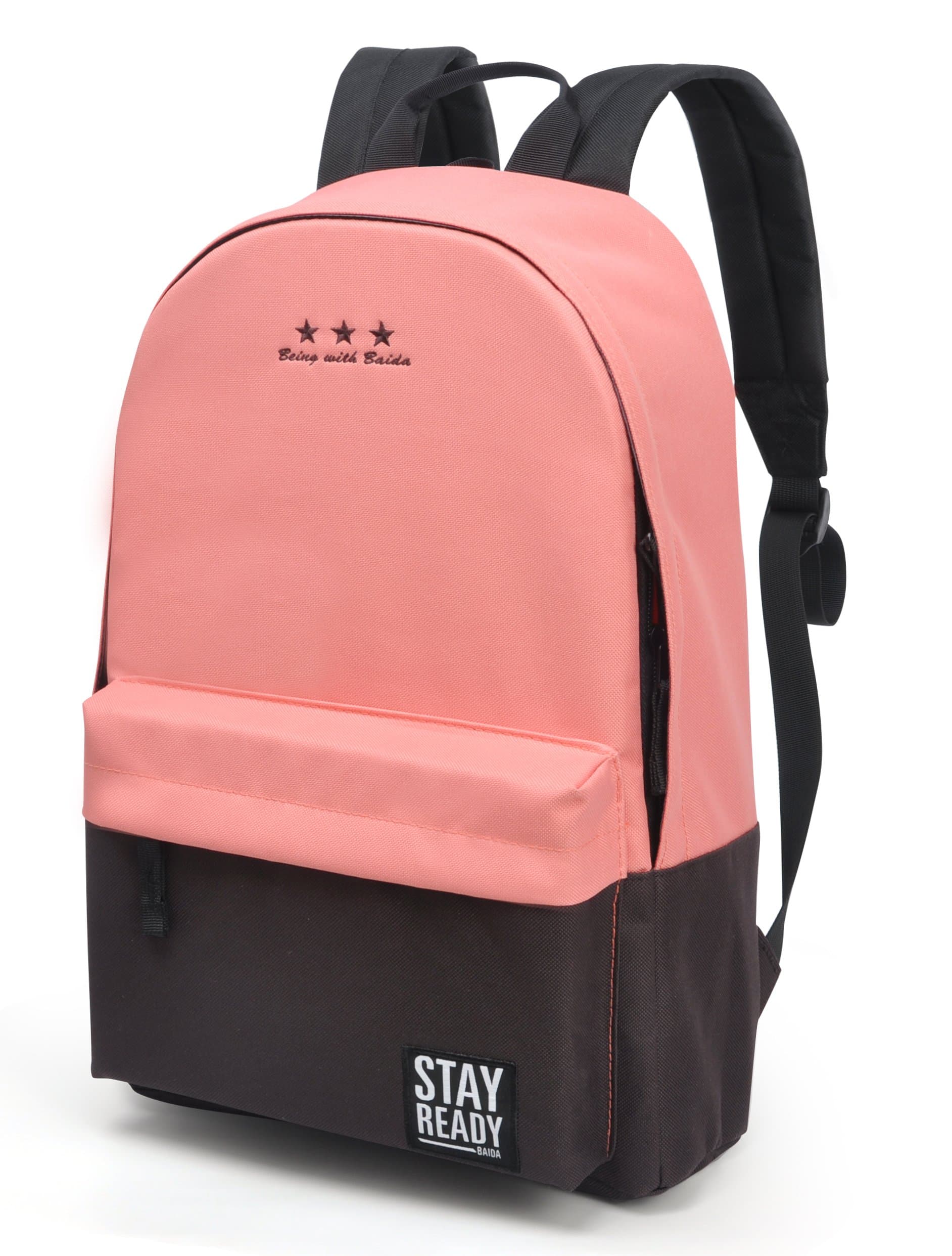 Casual Backpacks Fashion Rucksack For Women Ladies Girls, Lightweight Waterproof School Book Bags (pink)