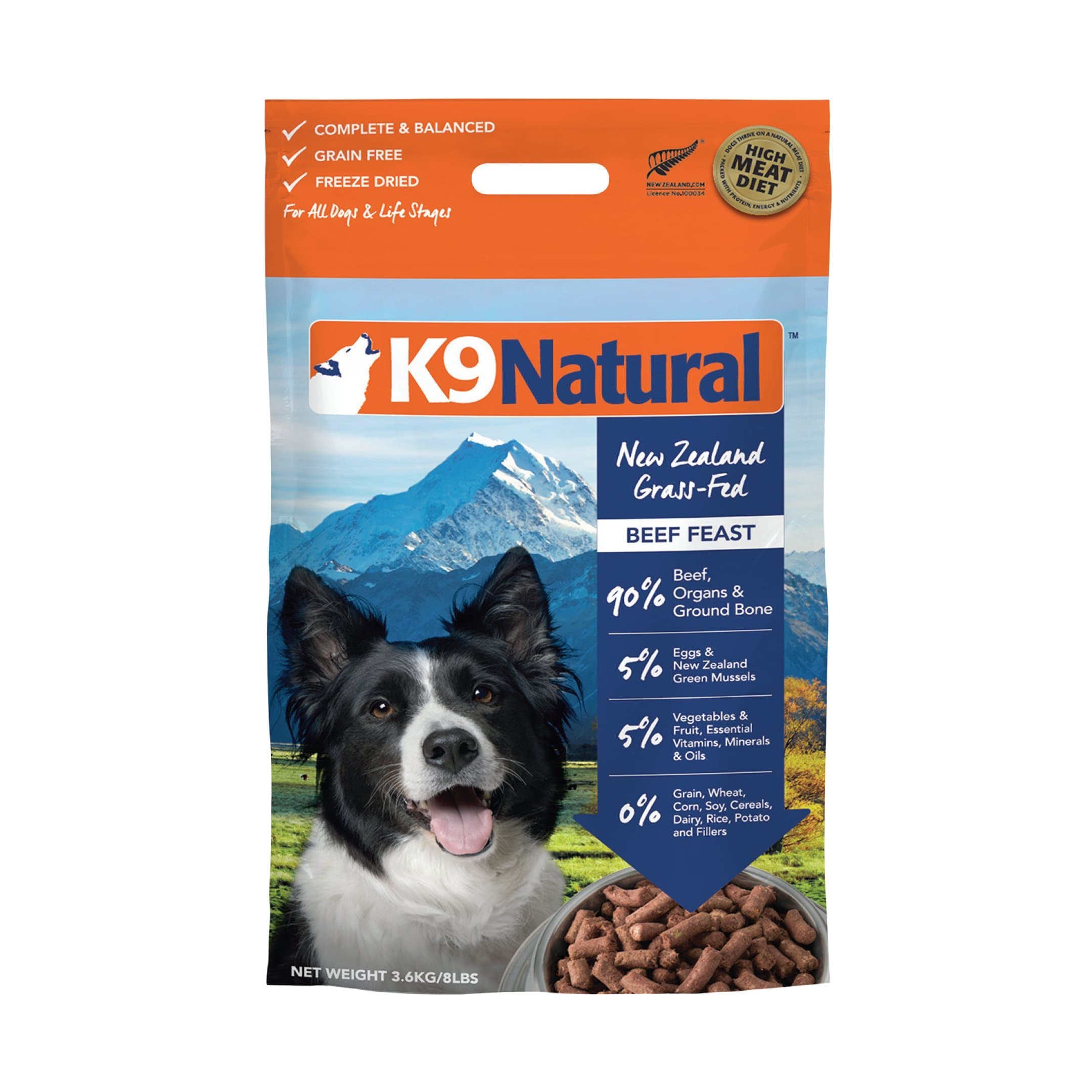 K9 NaturalBeef, Pack of 1 x 3.6 Kg