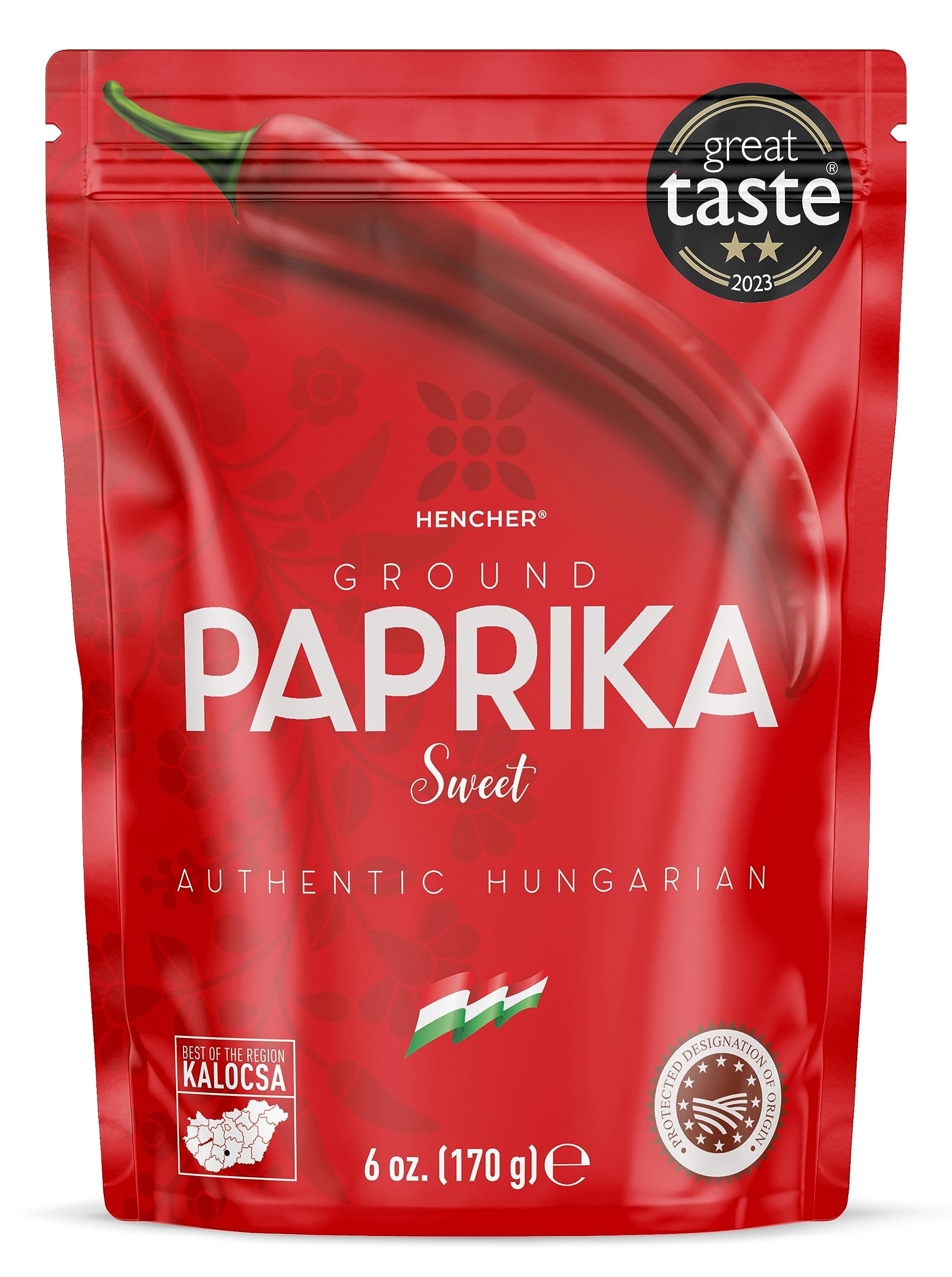 Artisan SWEET Hungarian Paprika Powder (170g) Winner of 2023 Great Taste Awards, Non-GMO, Imported from Hungary, Amazing Color, Unrivalled Flavor