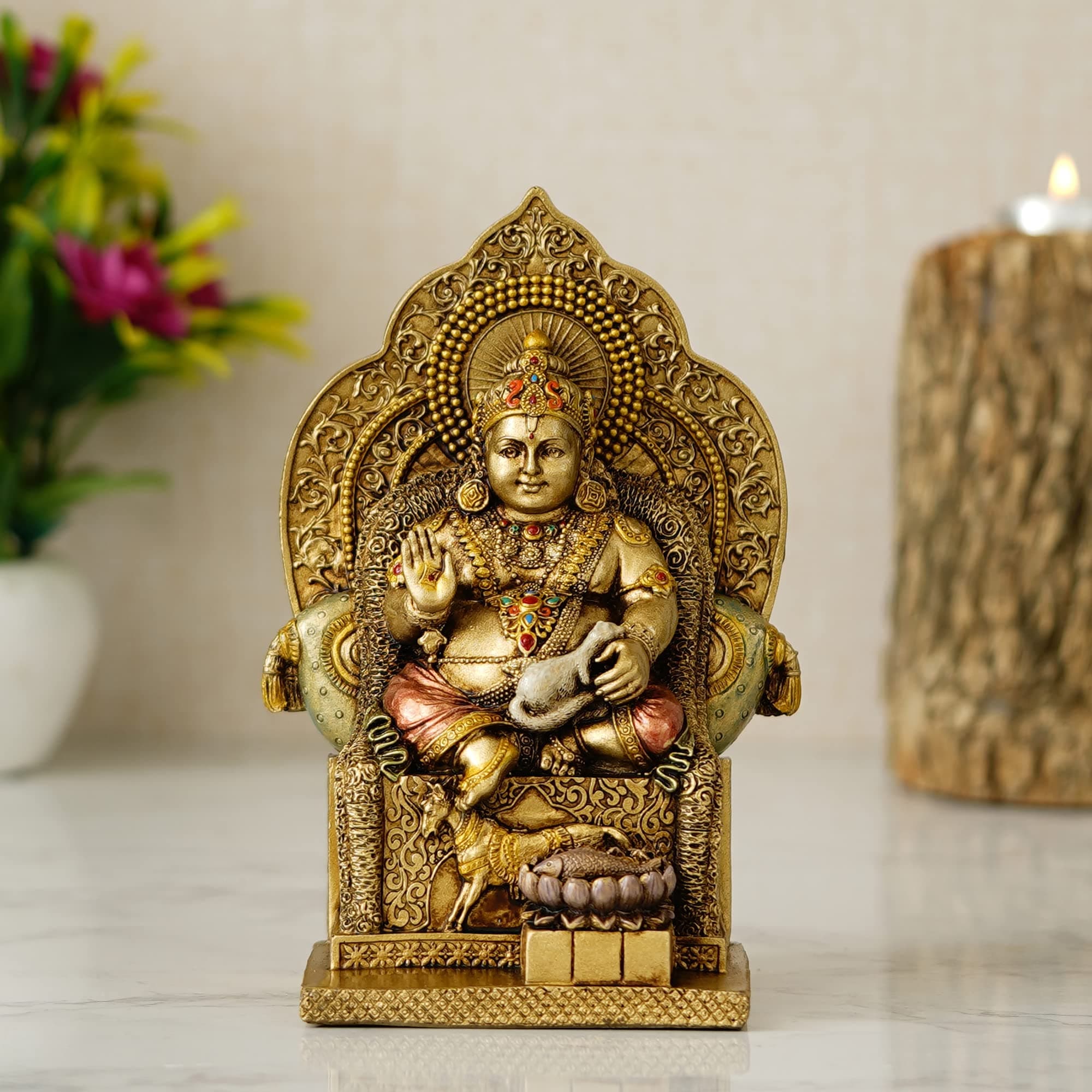 7" Poly Resin Lord Kuber Statue