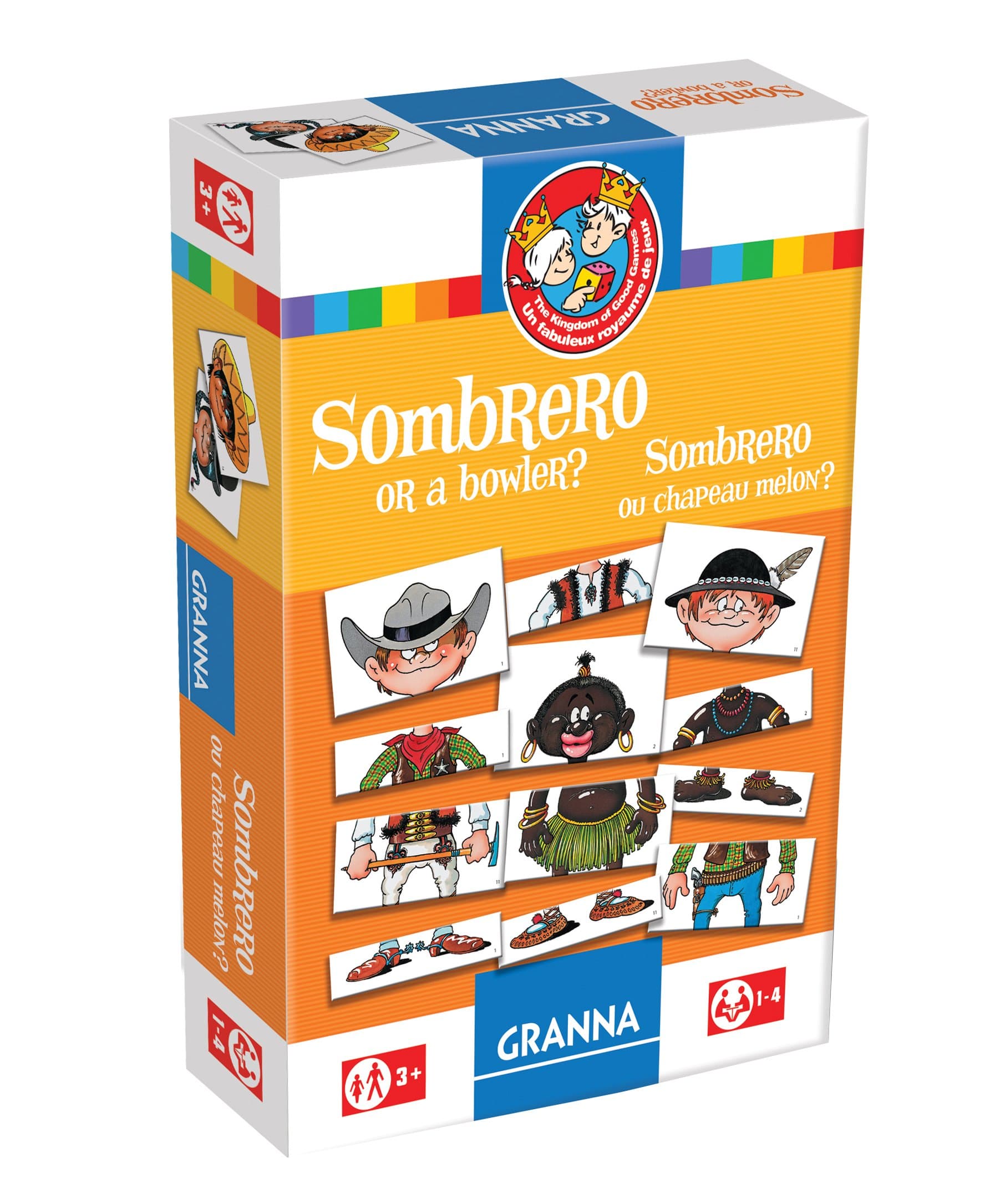 Sombrero or Bowler: A Game of Mix and Match Bilingual Edition Board Game