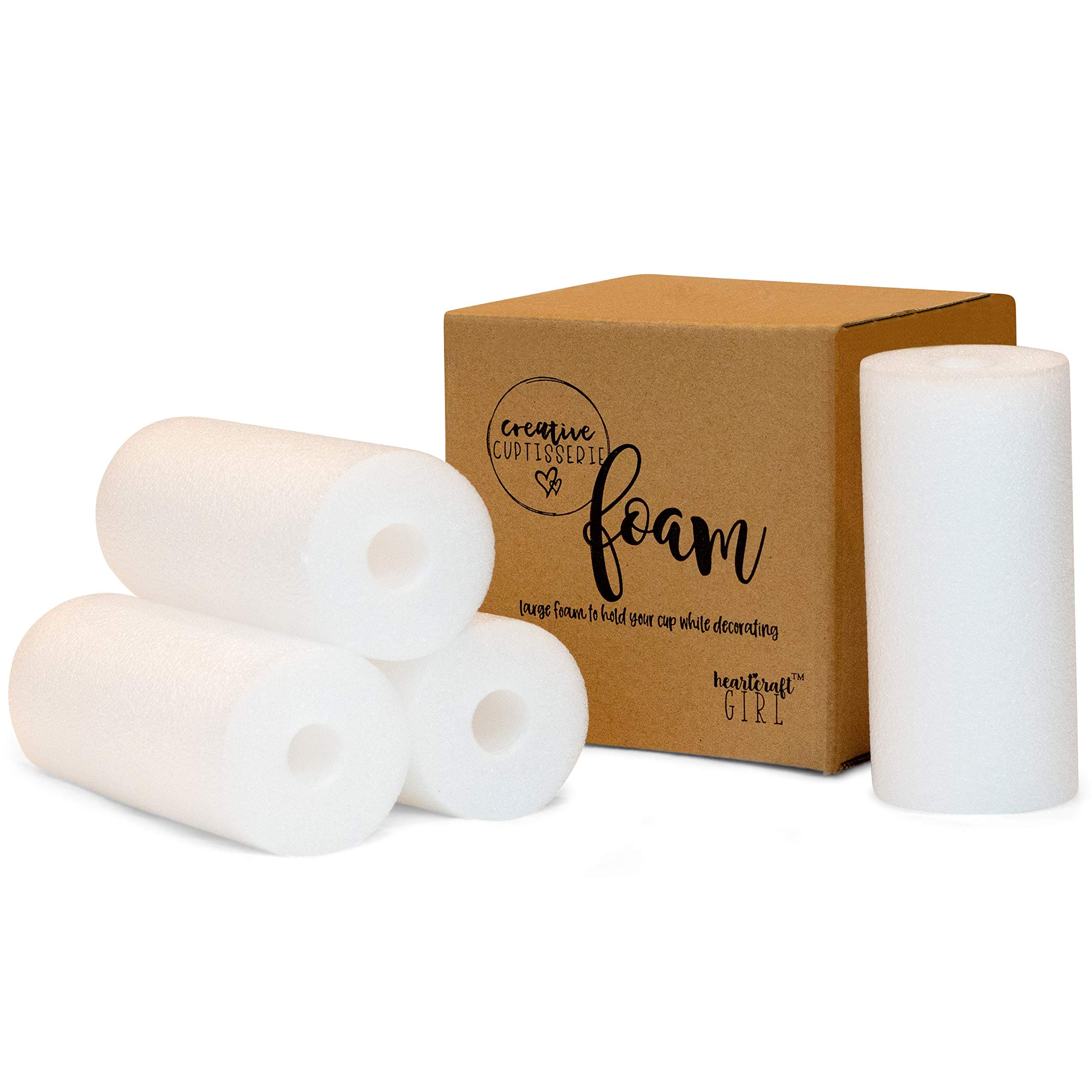 Creative Cuptisserie Cup Turner Foam - 4 Pack of Large Pool Noodles - Fits Snugly on a 1" PVC Wand - for a DIY Tumbler Turner Machine to Hold 20-30oz Epoxy Resin Glitter Tumblers