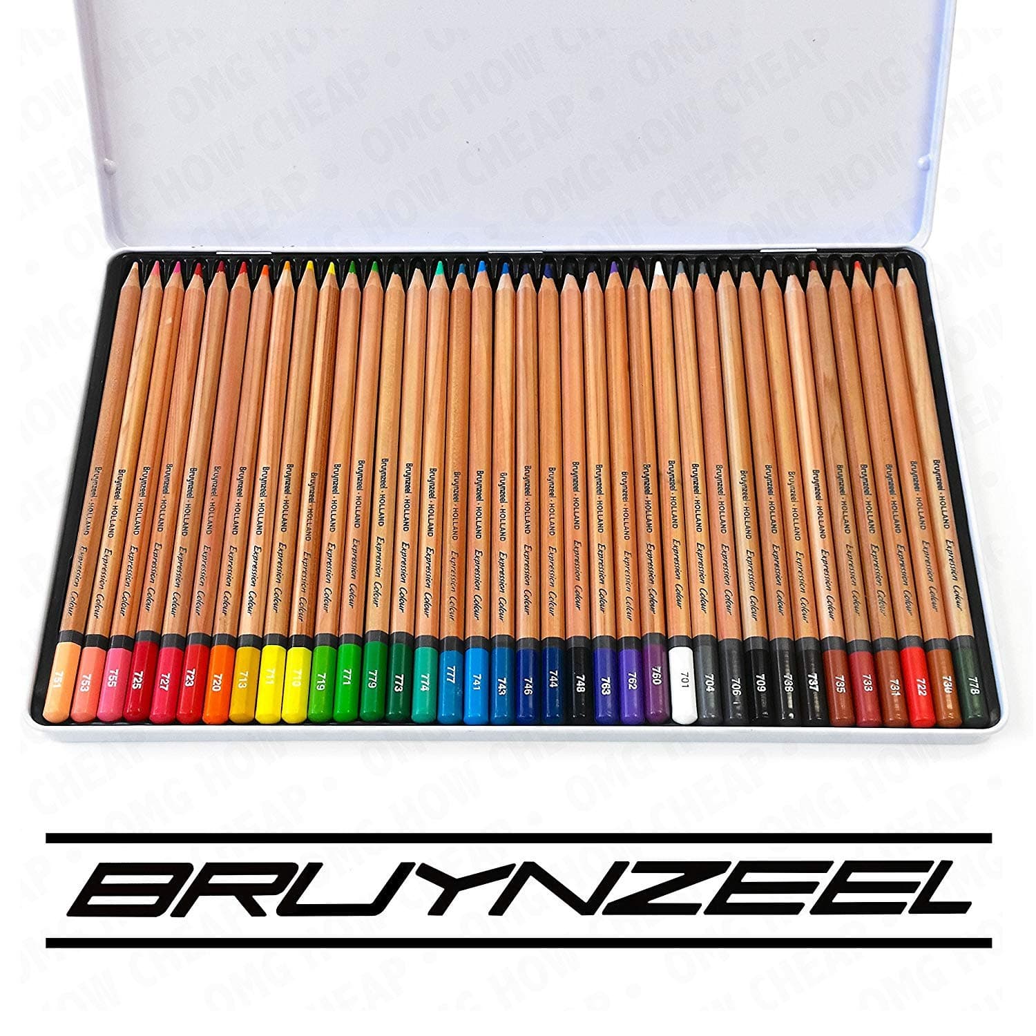 BruynzeelExpression Colour - Tin of 36 Artist Colouring Pencils with 3.3mm Cores