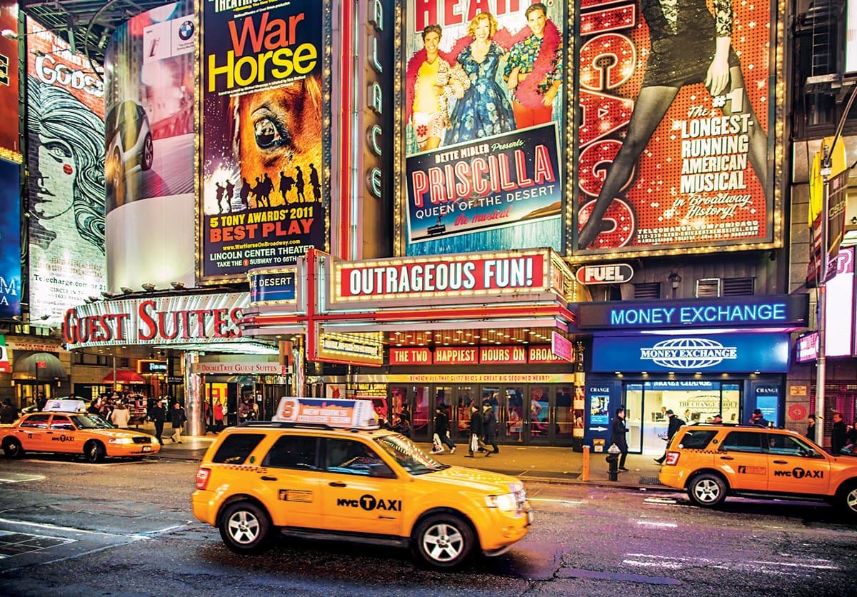 RoseArt - Kodak Premium - Bright Lights Big City - 1500 Piece Jigsaw Puzzle for Adults