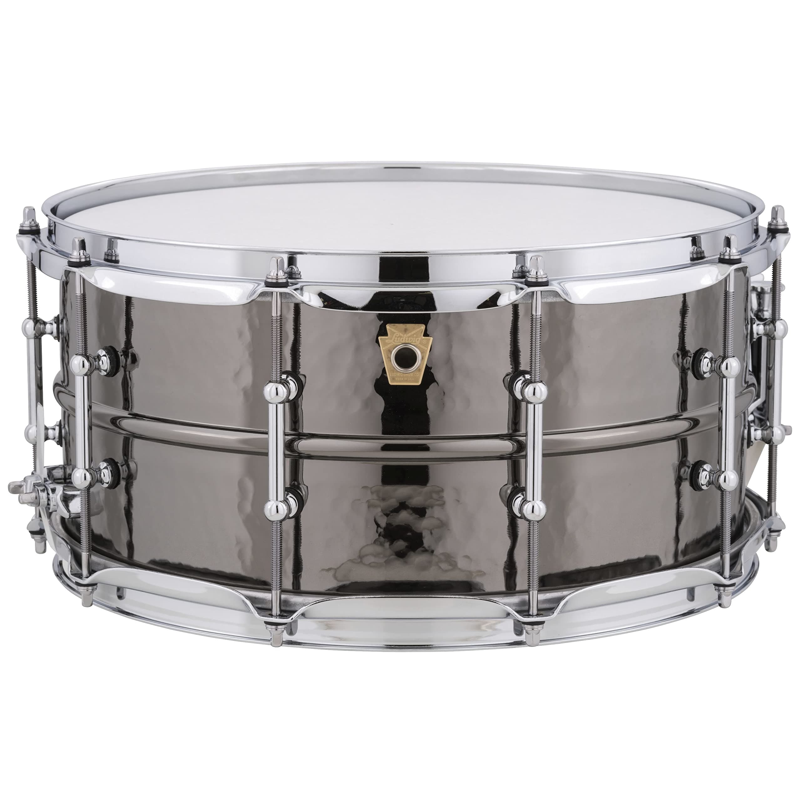LudwigBlack Beauty Snare Drum - 6.5 Inches X 14 Inches Hammered, Tube Lugs