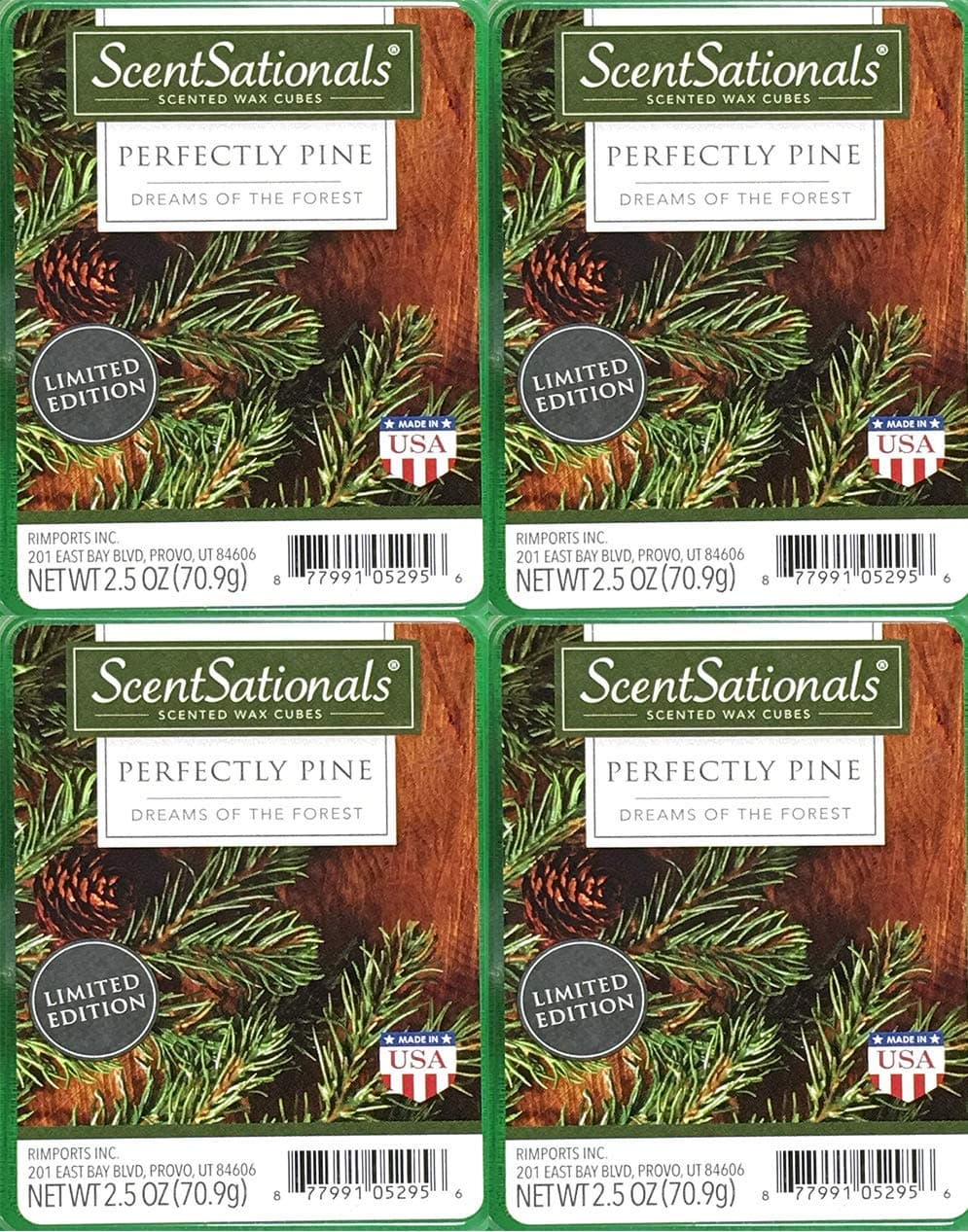 ScentSationals Perfectly Pine Wax Cubes (4 Pack)