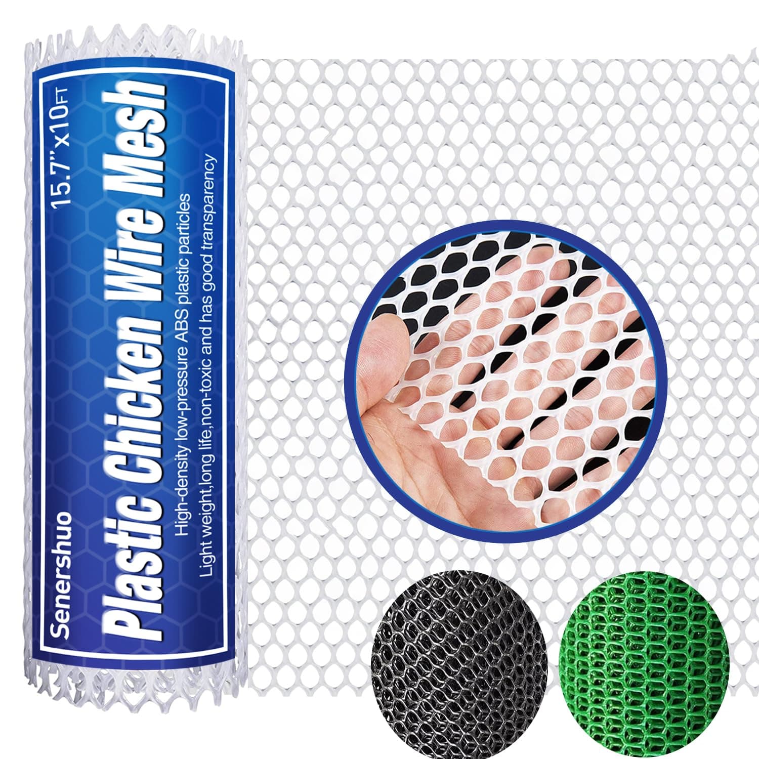 Plastic White Chicken Wire