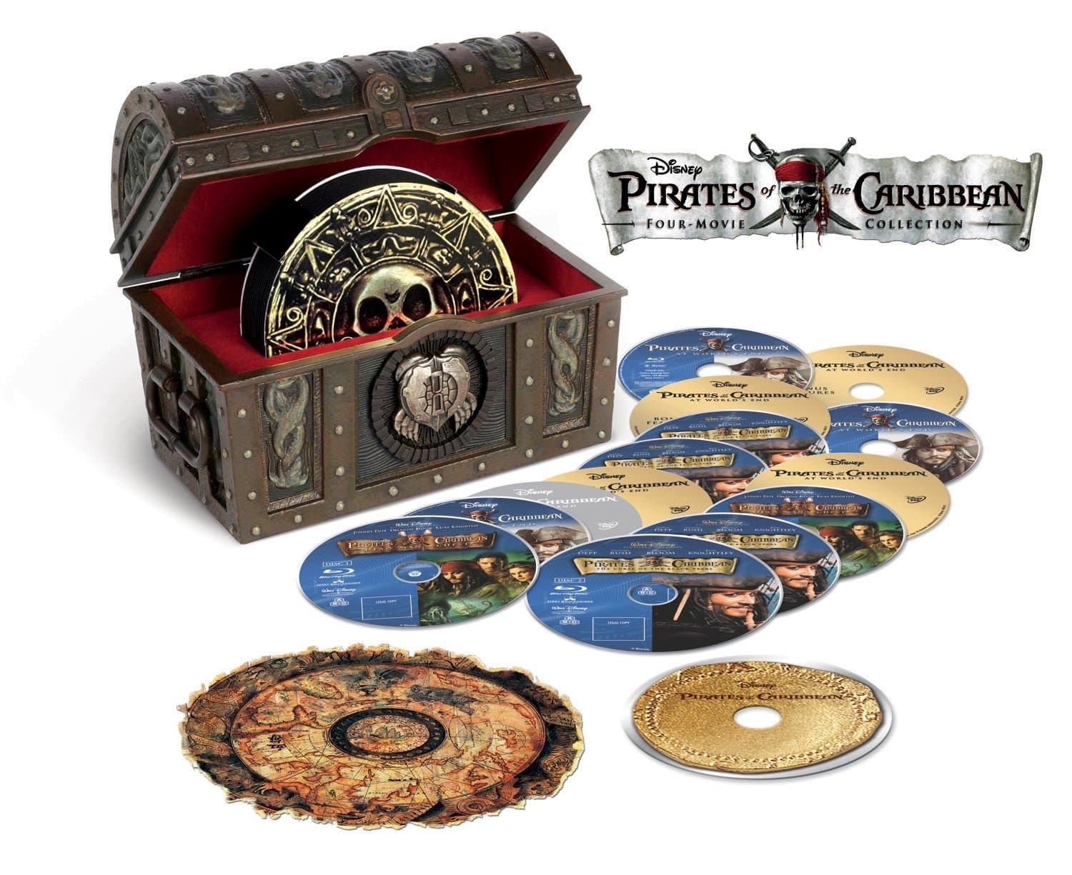 Pirates of the Caribbean: Four-Movie Collection (Blu-ray + Digital Copy)