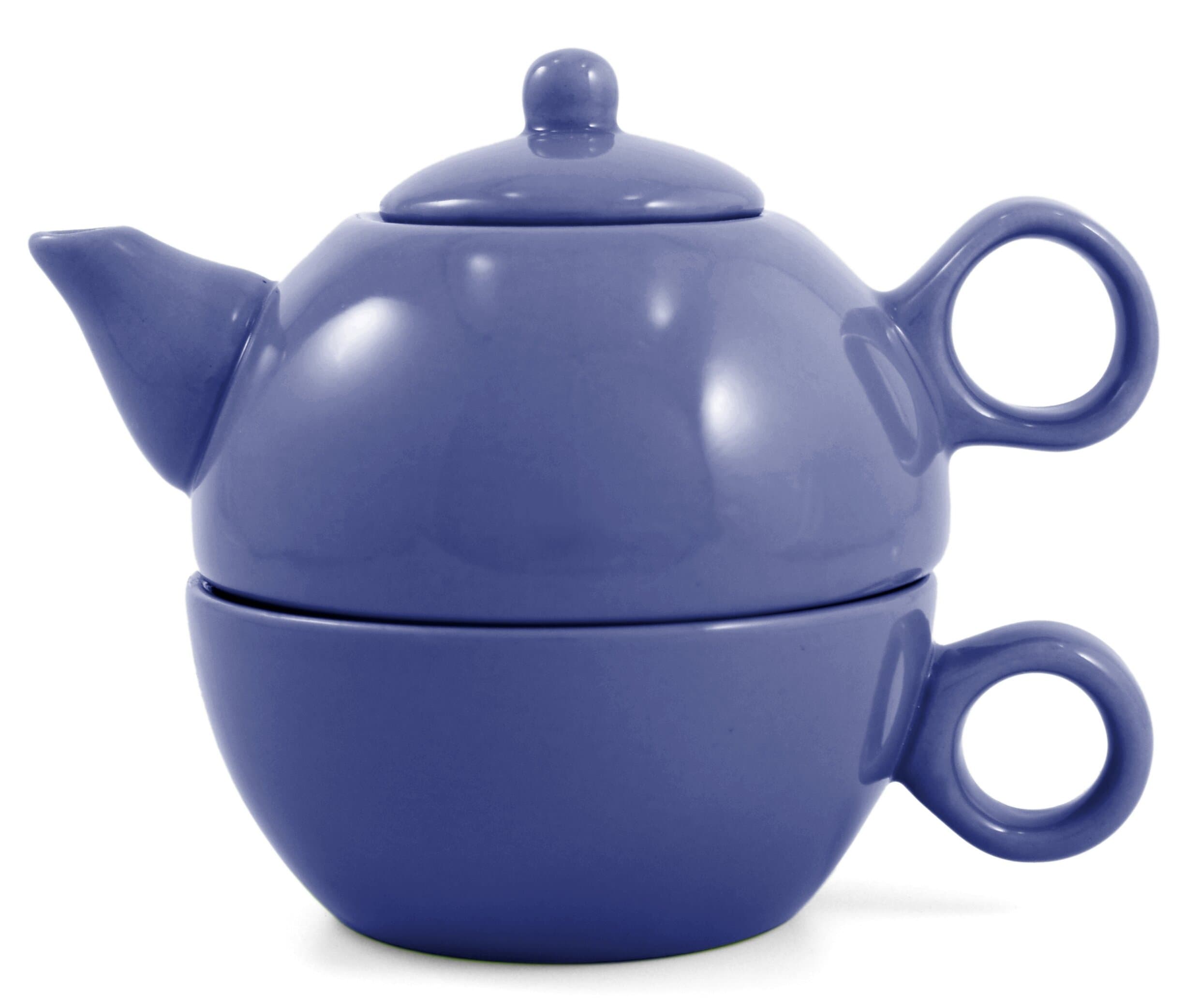 Blue Tea For One Cearmic Teapot & 1 Cup Tea for Me Pot