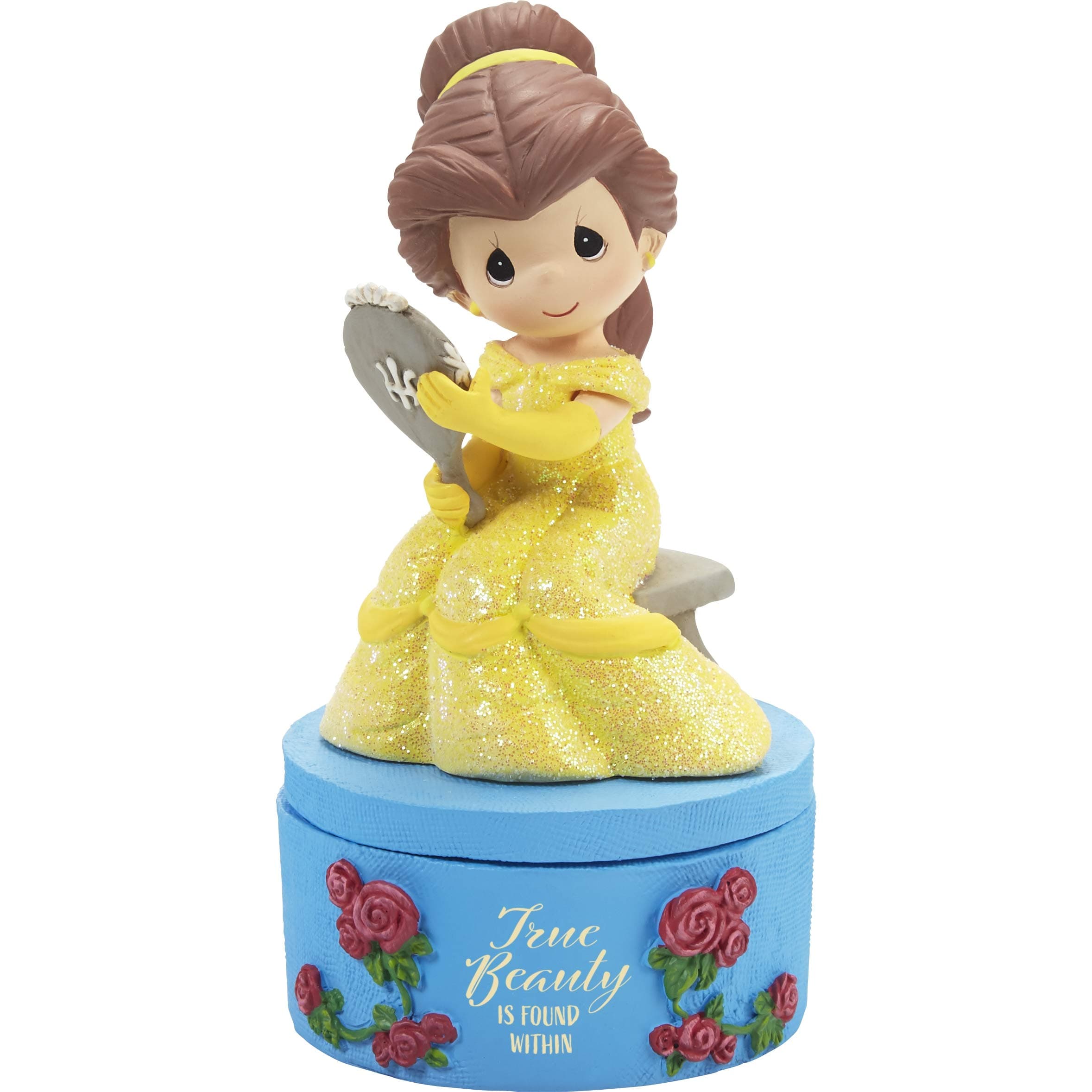 Disney Belle Beauty and The Beast Resin Covered Keepsake Box