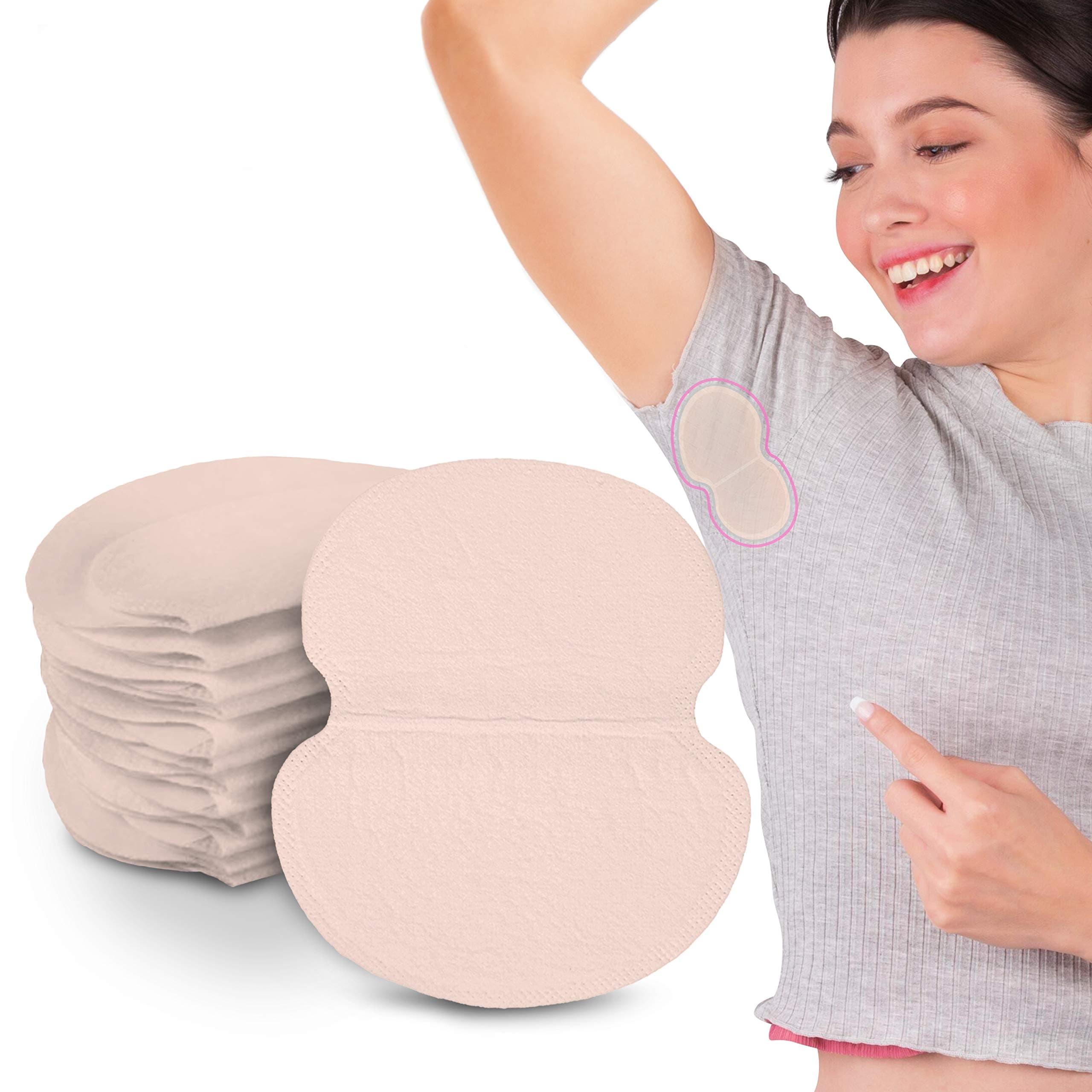 100 Pcs Large Underarm Sweat Pads for Women - Armpit Sweat Pads for Women and Men, Under Arm Sweat Pad for Hyperhidrosis and Sweating – Dress Shields/Guards for Armpit Protection