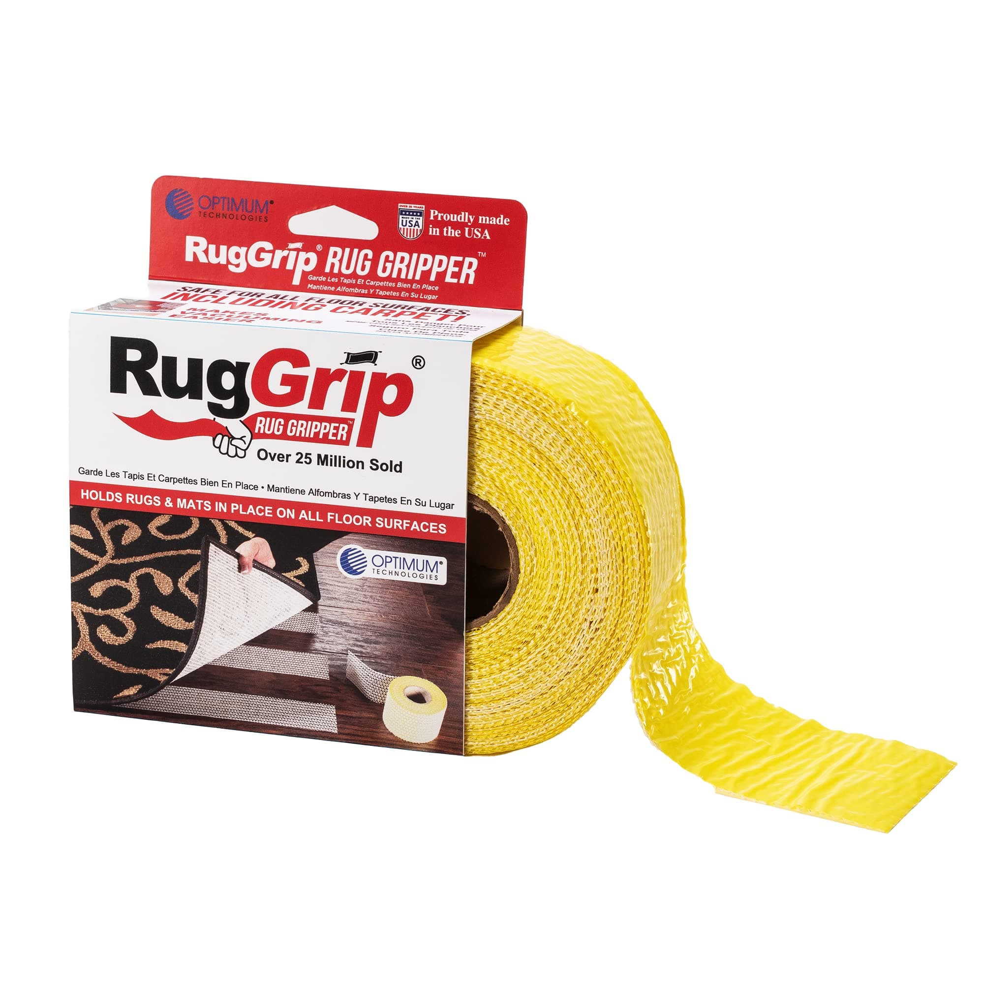 Rug Gripper Tape for Area Rugs and Runners (2.5" x60ft)