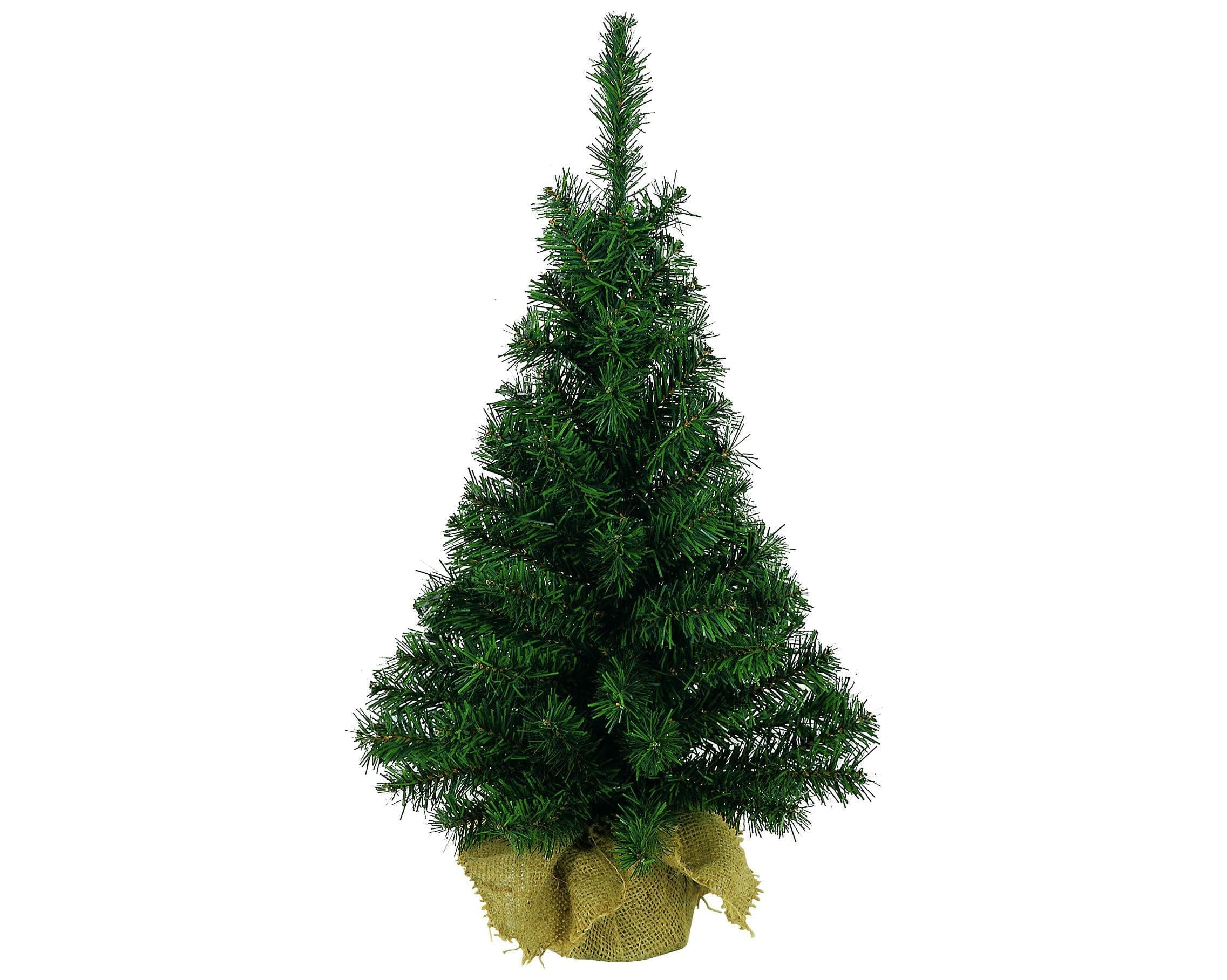 Kaemingk Everlands Mini Tree In Jute Bag 60cm Artificial Christmas Tree