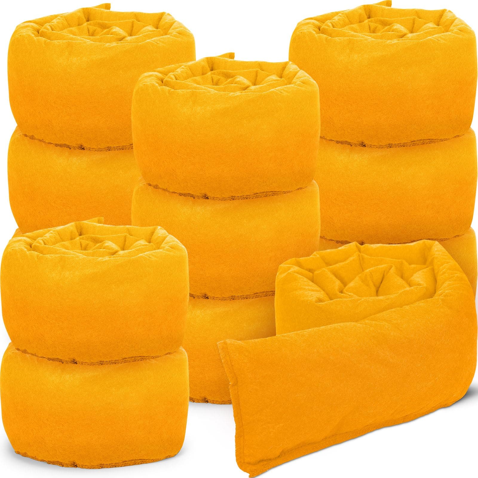 Sabary 12Pcs Water Barrier 5ft x 6.5Inch Flood Barriers for Home Reusable Absorbent Flood Prevention Barriers Sandless Sandbags for Flooding for Home Door Garage Basement, Flood Prevention Barriers