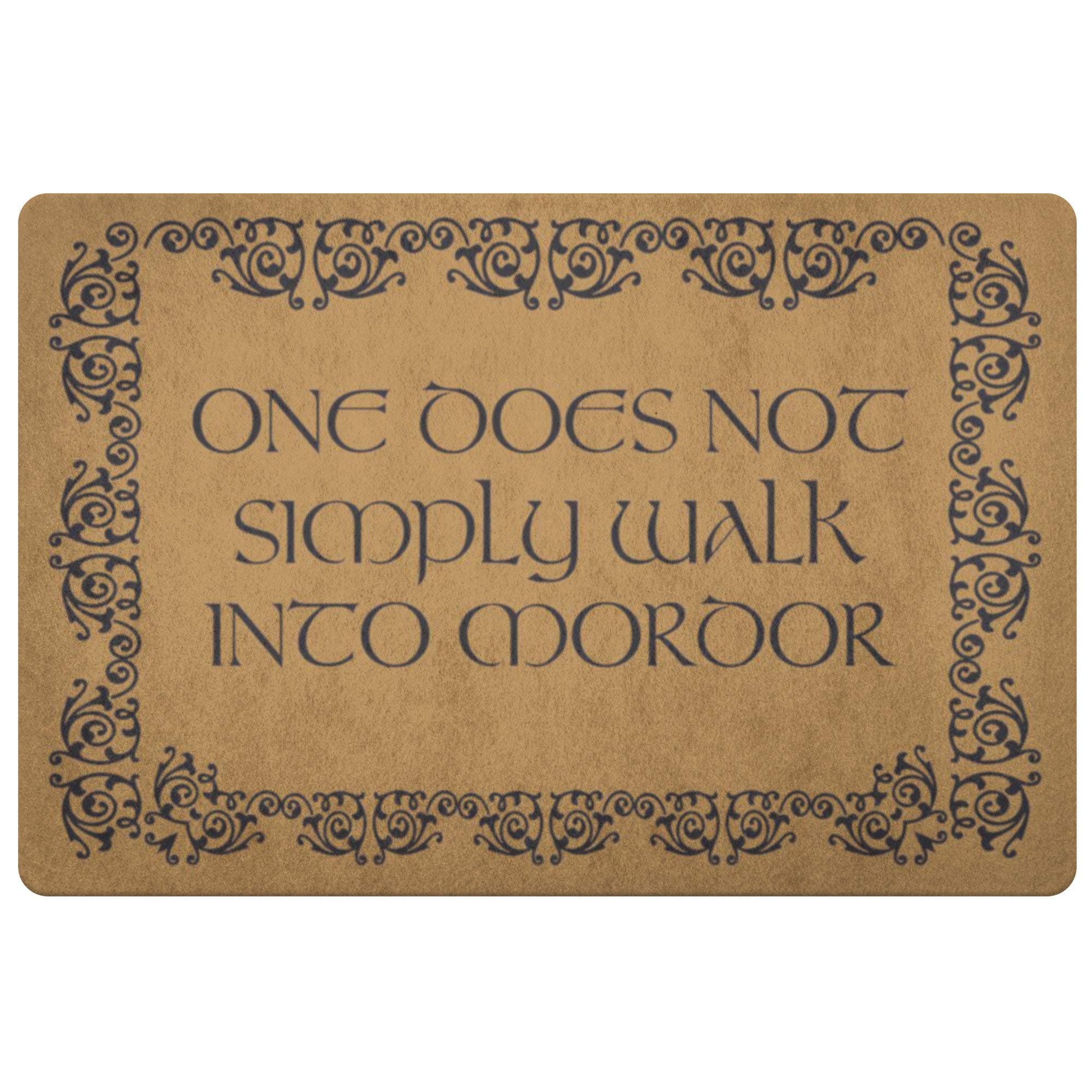 60JimNic One Does Not Simply Walk Into Mordor Tolkien Lord of The Rings Welcome Doormat