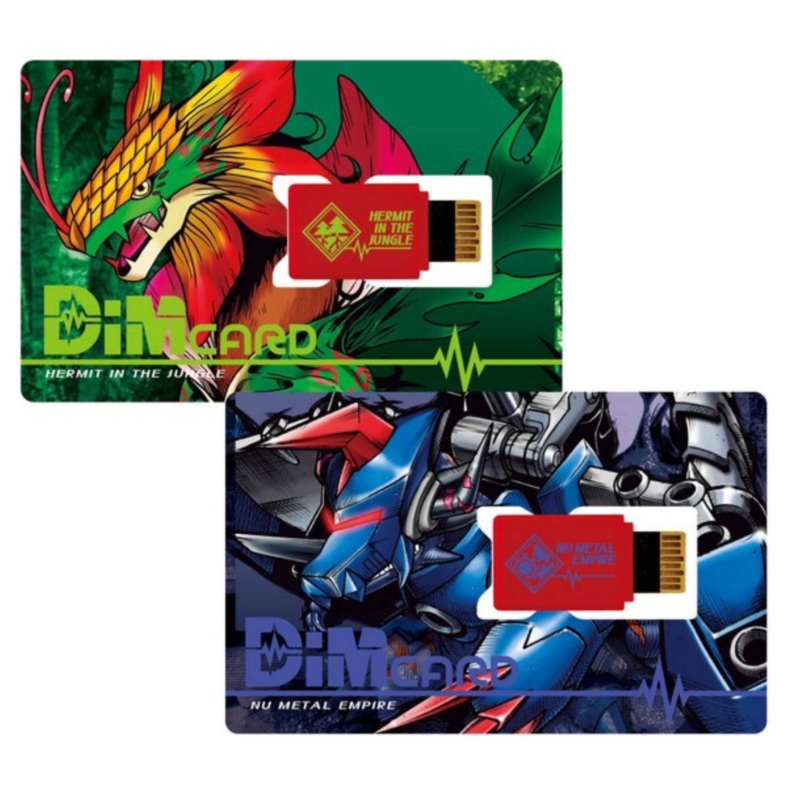 Digimon Hermit In The Jungle And Nu Metal Empire DIM Cards DIM Card Expansions For The Vital Bracelet| Raise New Electronic Pets With These Vital Bracelet Cards