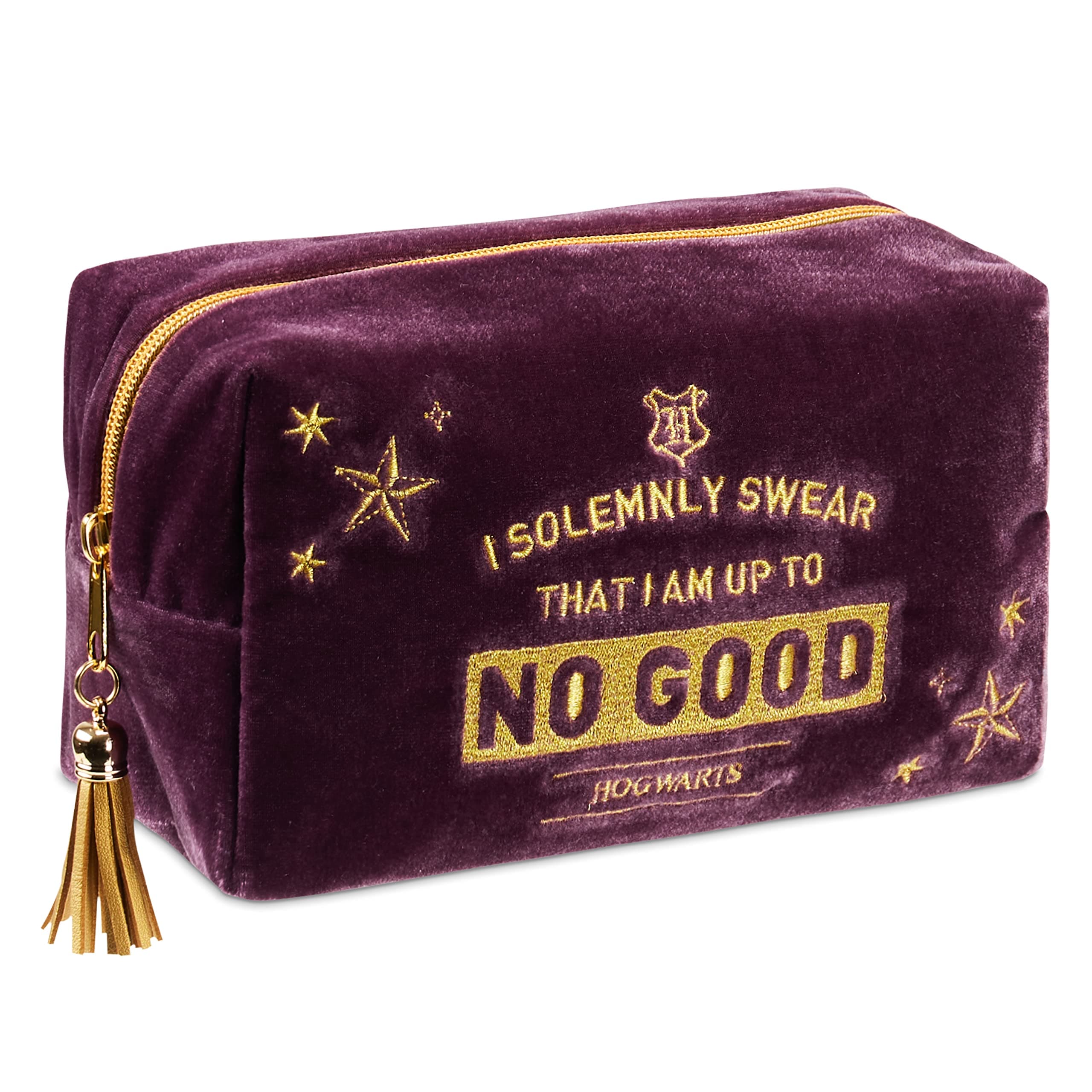 Makeup Bag for Women, Teenagers, Girls - Velvet Hogwarts Cosmetic Bags Travel Accessories - Gifts for Girls
