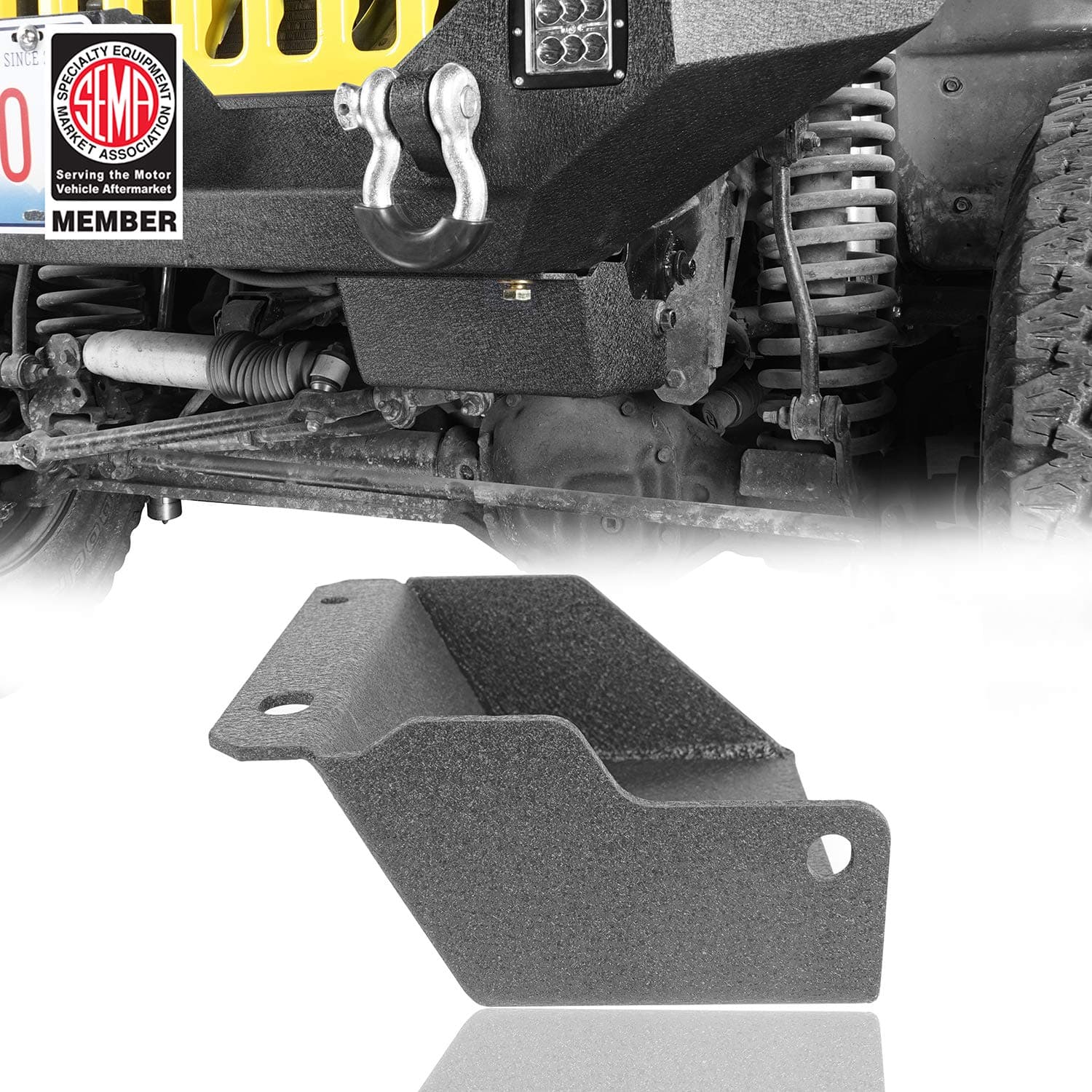 V8 GOD Steering Box Skid Plate Armor Extra Ground Compatible with Jeep Wrangler TJ 1997 1998 1999 2000 2001 2002 2003 2004 2005 2006