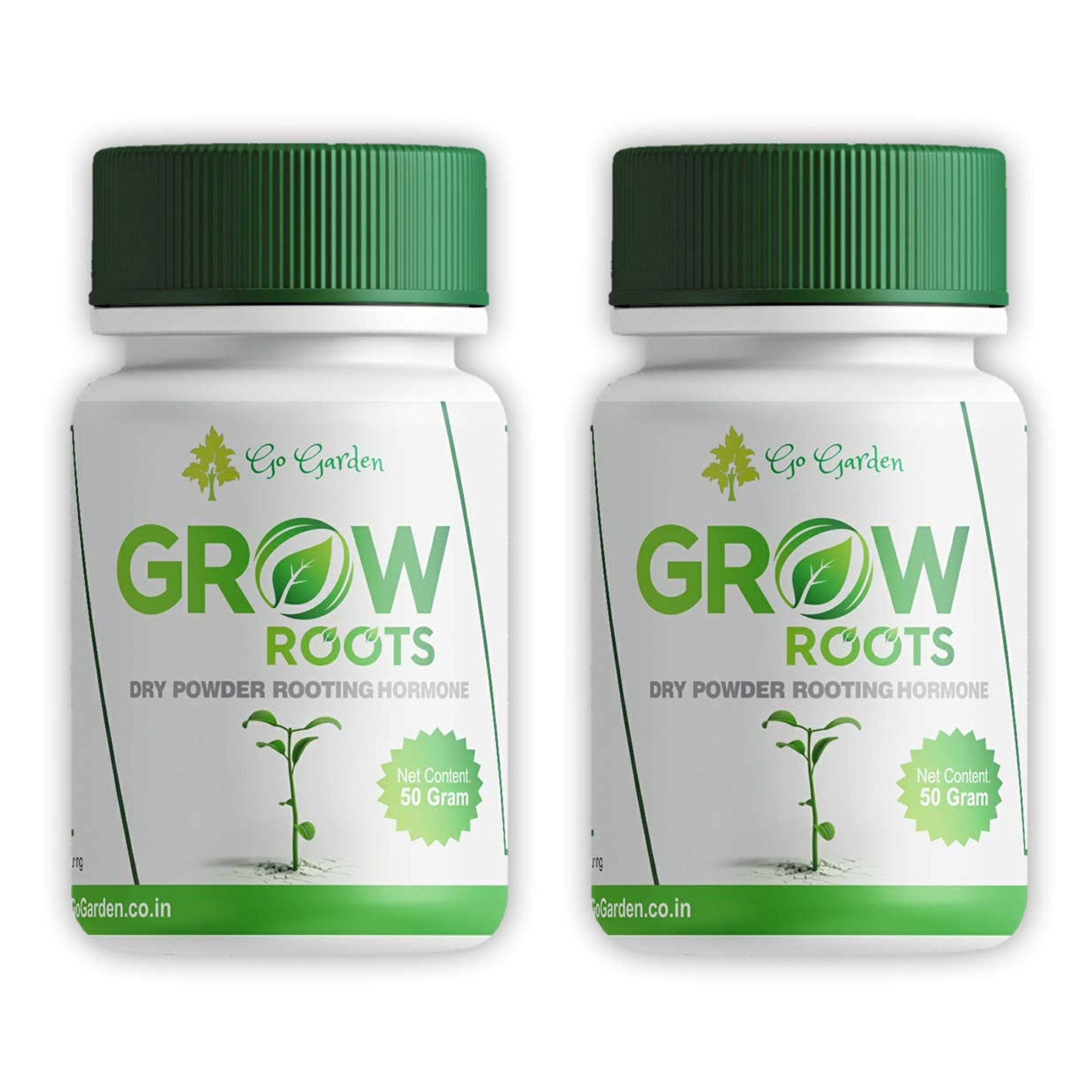 Go Garden Grow Roots Rooting Hormone for Plants Cuttings Cloning Powder for Strong Clones for Professional and Home Based Growers 100 Gram