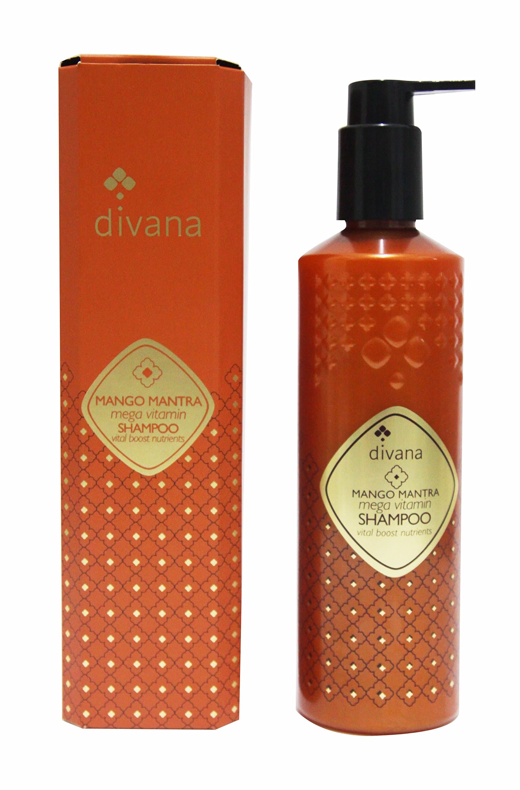 Divana Mango Mantra Mega Vitamin Shampoo 345 ML Medium Dark Orange