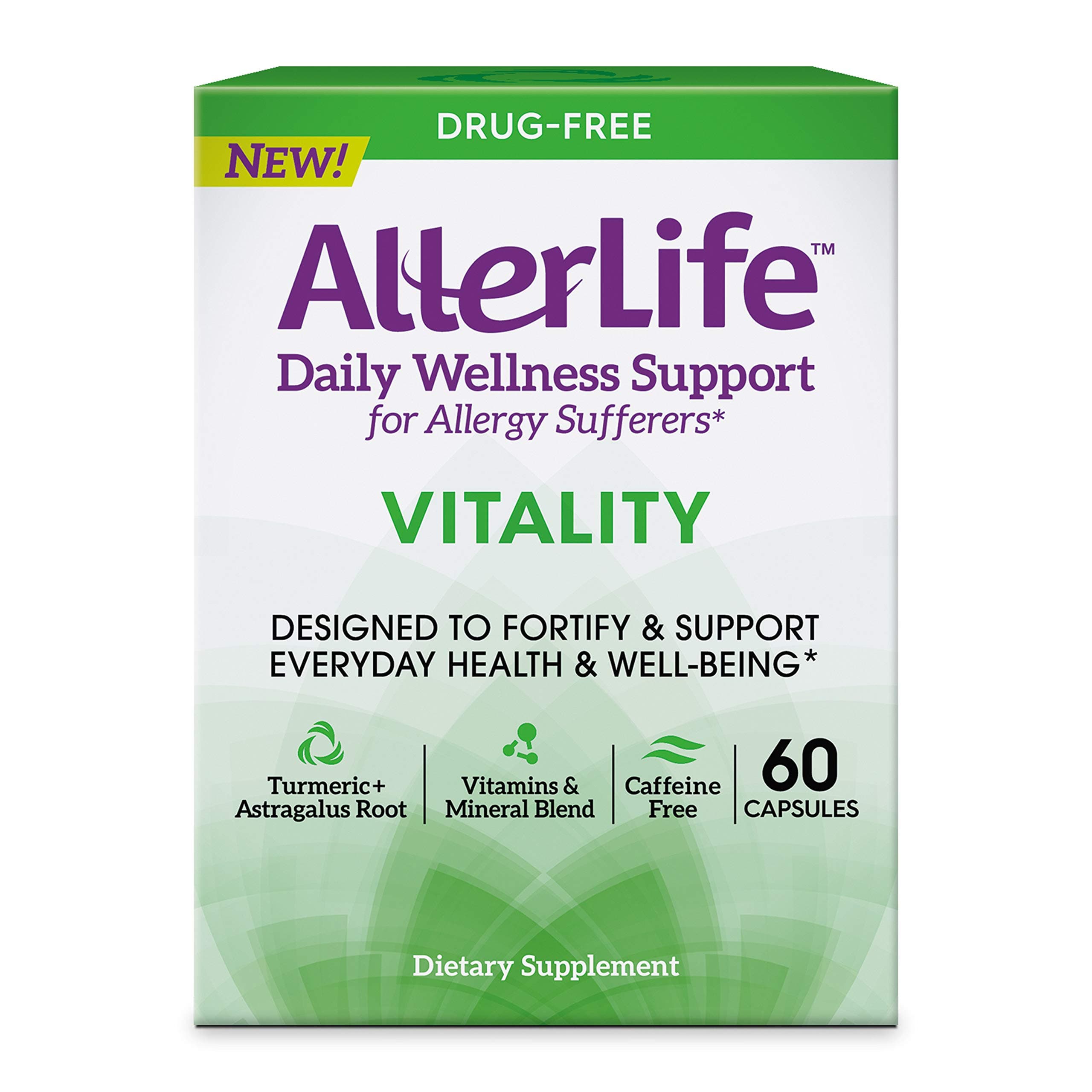 Vitality Capsules, Daily Allergy Supplements for Everyday Health & Well-Being, 60-Count