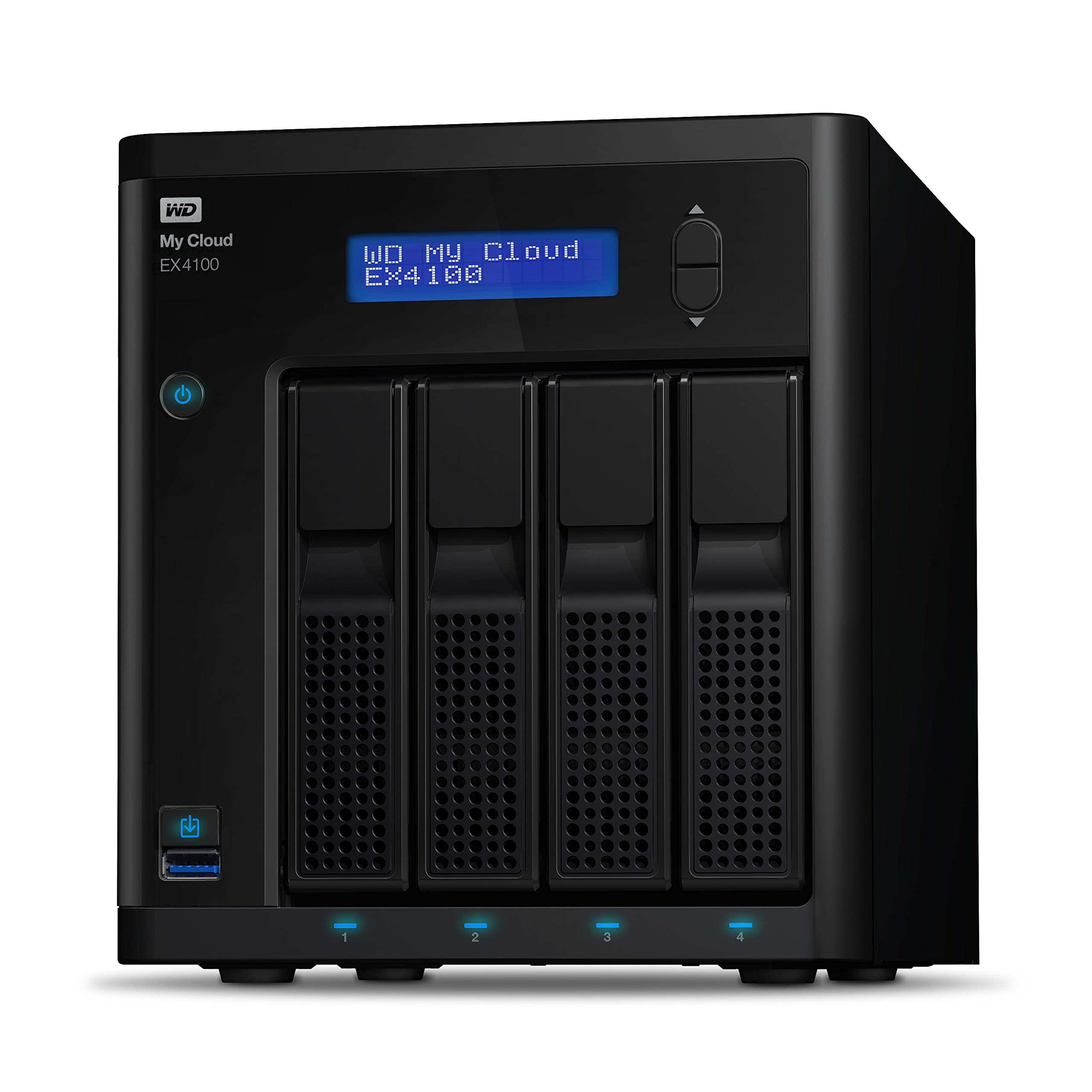 WD 8TB My Cloud EX4100 Expert Series 4-Bay Network Attached Storage - NAS - WDBWZE0080KBK-NESN