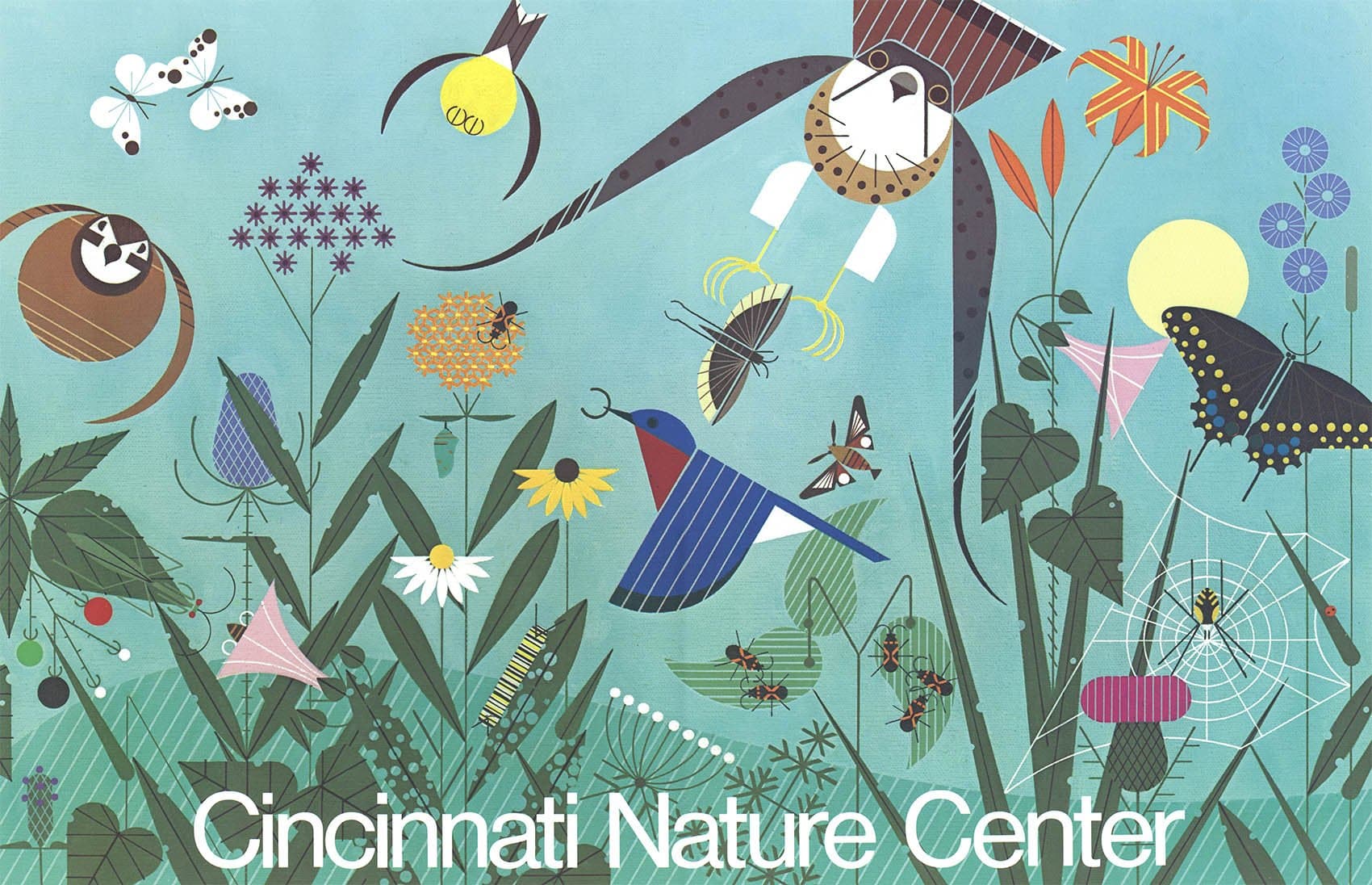Charley Harper Poster "Cincinnati Nature Center: Summer"