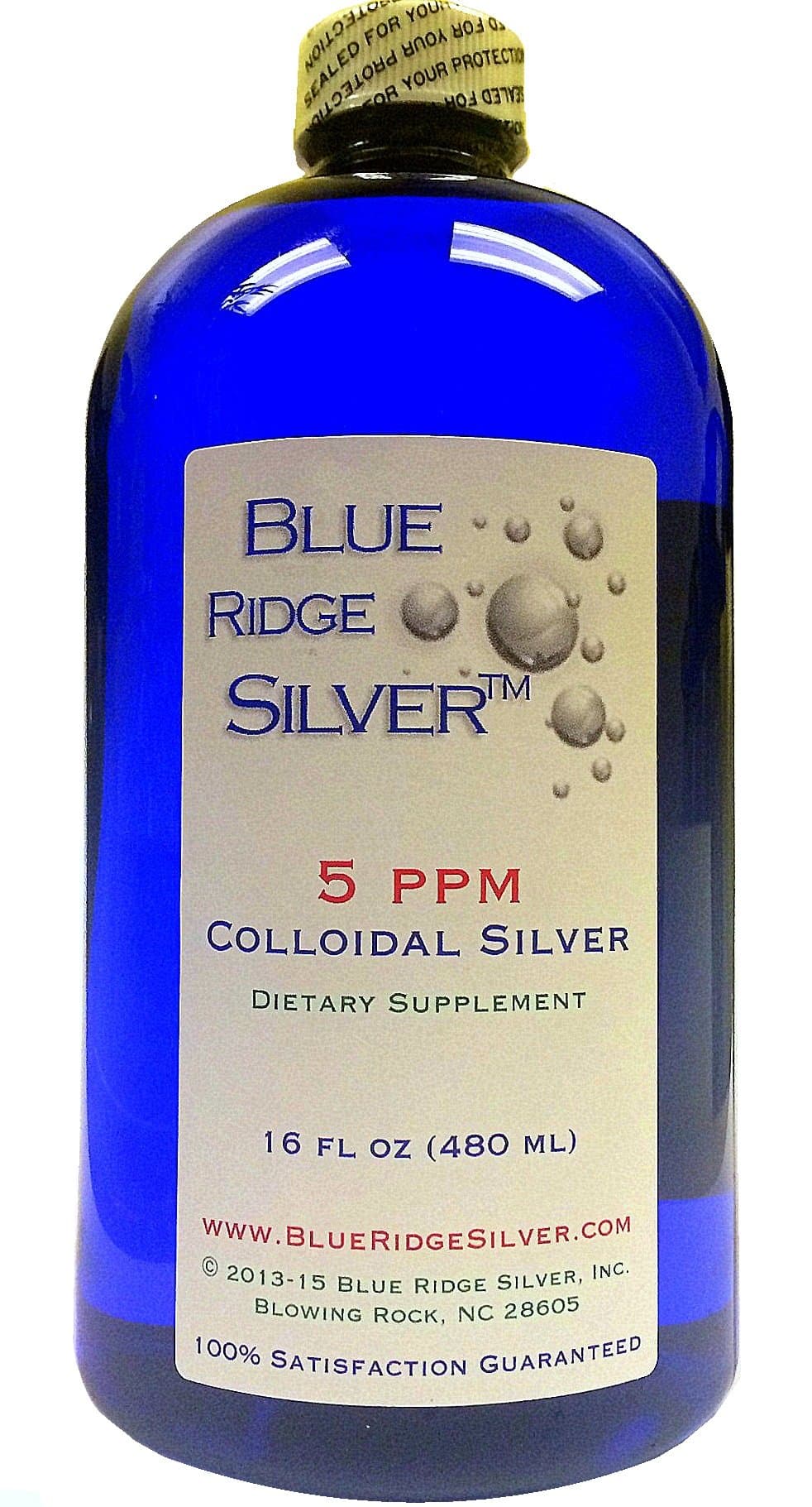 BLUE RIDGE SILVER 5 ppm 16 oz Colloidal Silver Natural Immune Support Health Supplement