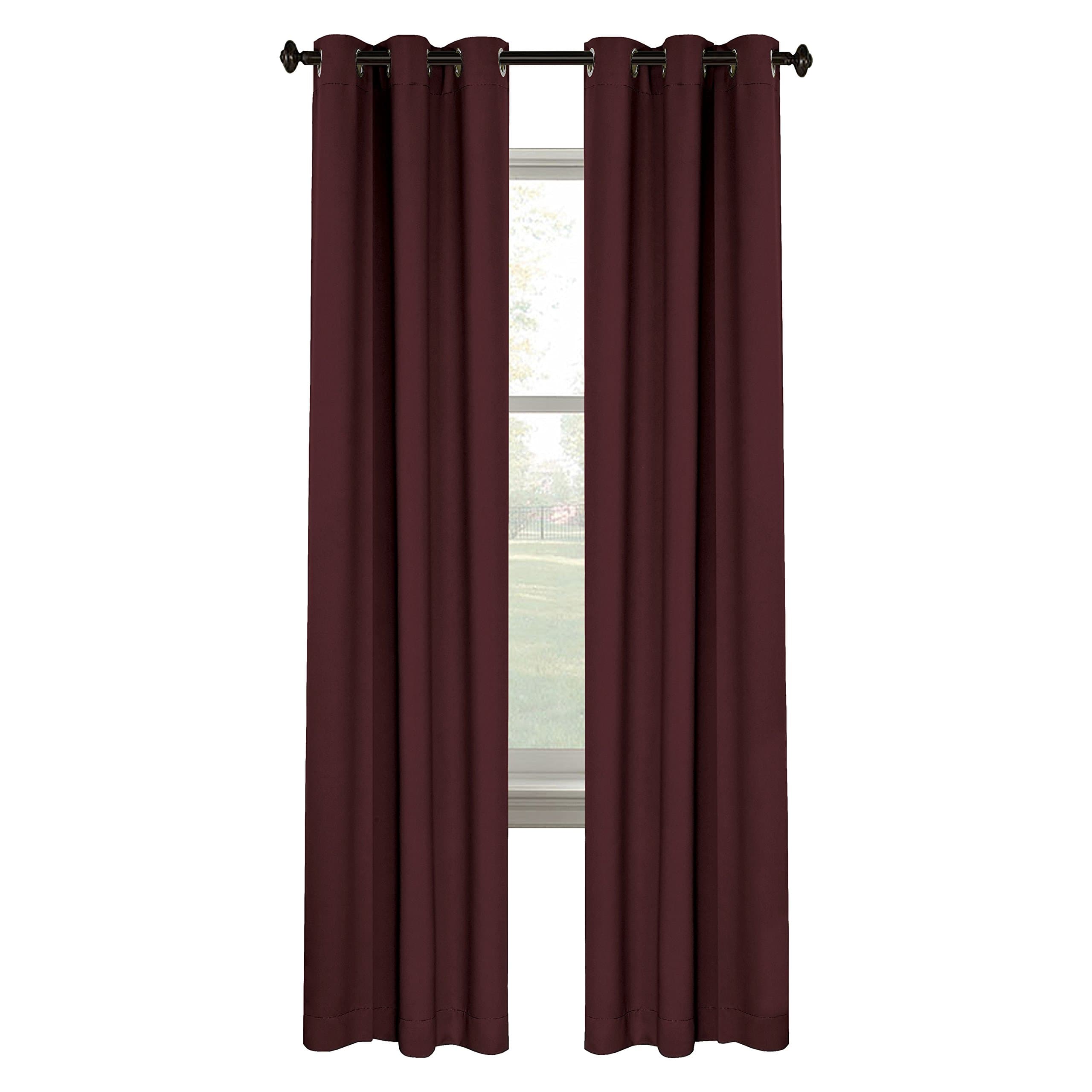 EVERDARK Maria Blackout Grommet Panel, 38" x 84", Burgundy