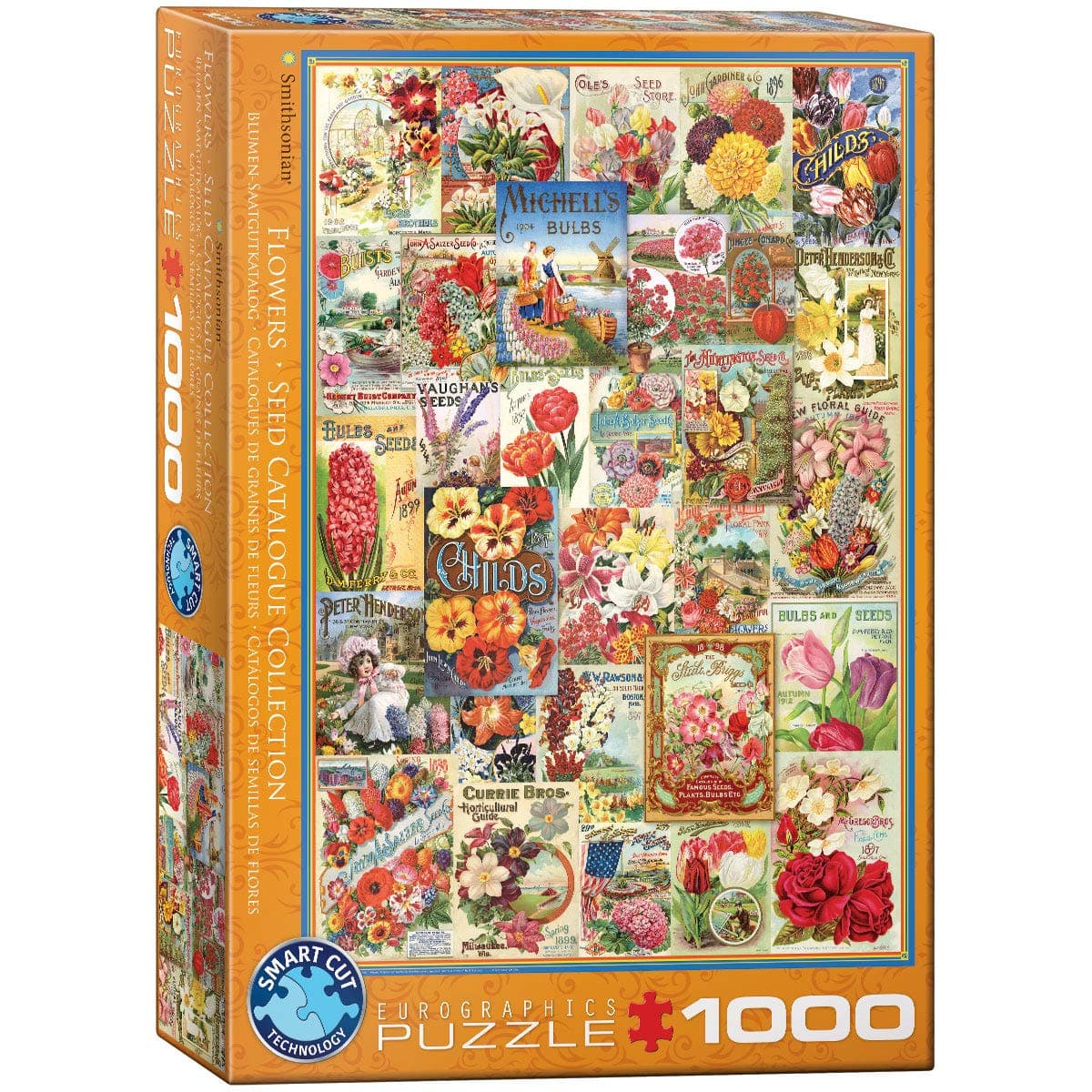 Flowers Seed Catalogue Collection 1000-Piece Puzzle