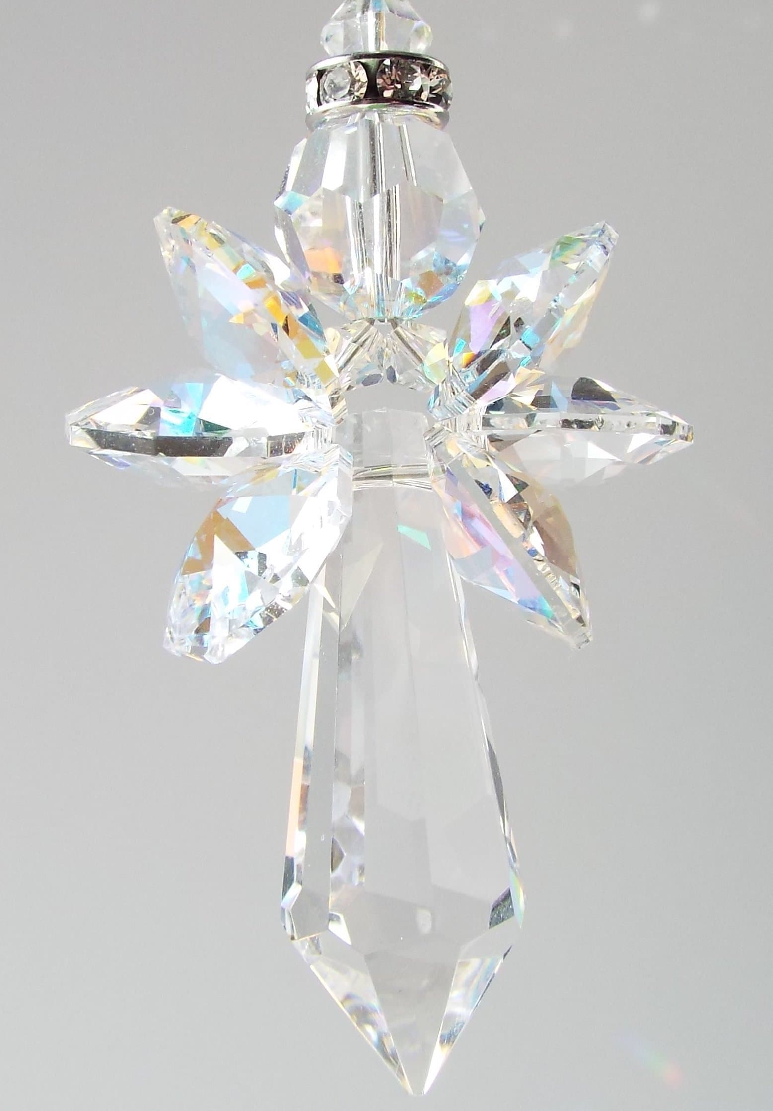 Swarovski Crystal Angel Ornament Sun Catcher ~ Native American Made