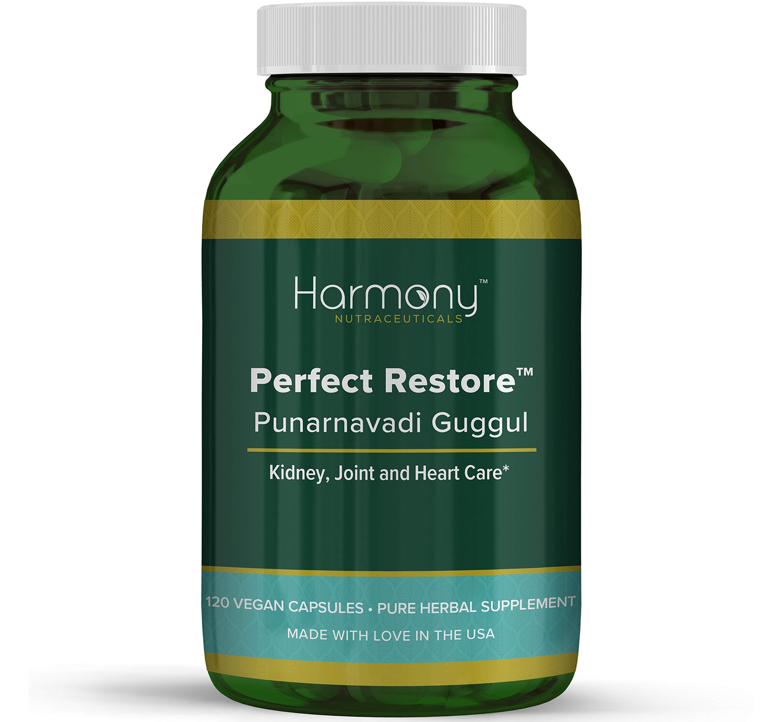 Punarnavadi Guggul Perfect Restore Dr. Gumman's Clinical Grade Highest Potency Maximum Strength Harmony Nutraceuticals 120 Vegan Capsules