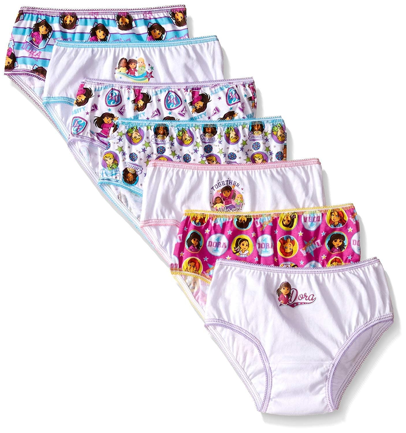 Nickelodeon Little Girls' Dora the Explorer Seven-Pack Panty Set (Pack of 7)