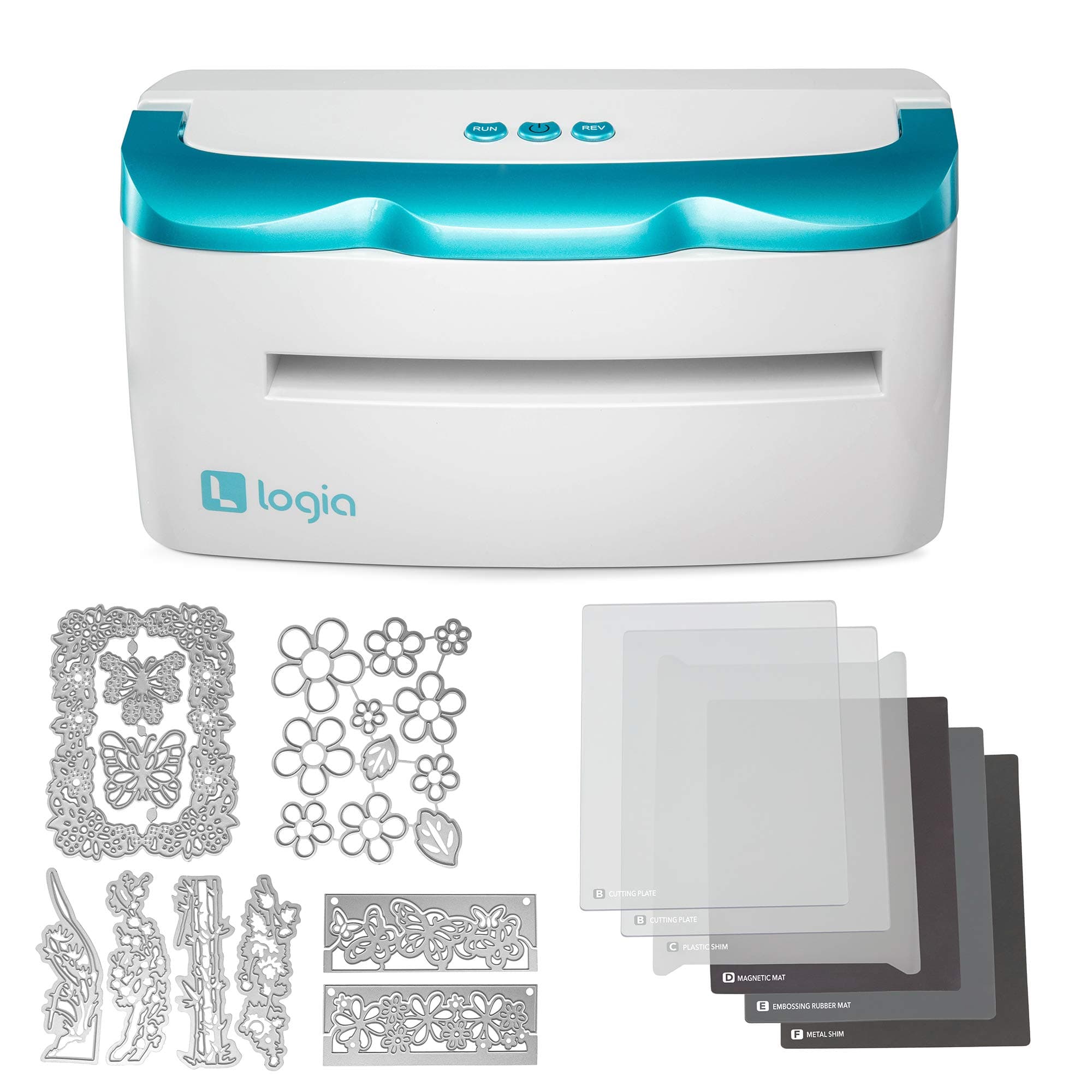Logia A4 Electronic Die Cutting Machine | Professional Die Cutter & Embosser Starter Kit for Scrapbooking, Crafting & Card Making | Fast & Quiet, Easy Operation, Overload Protection & Accessories Pack