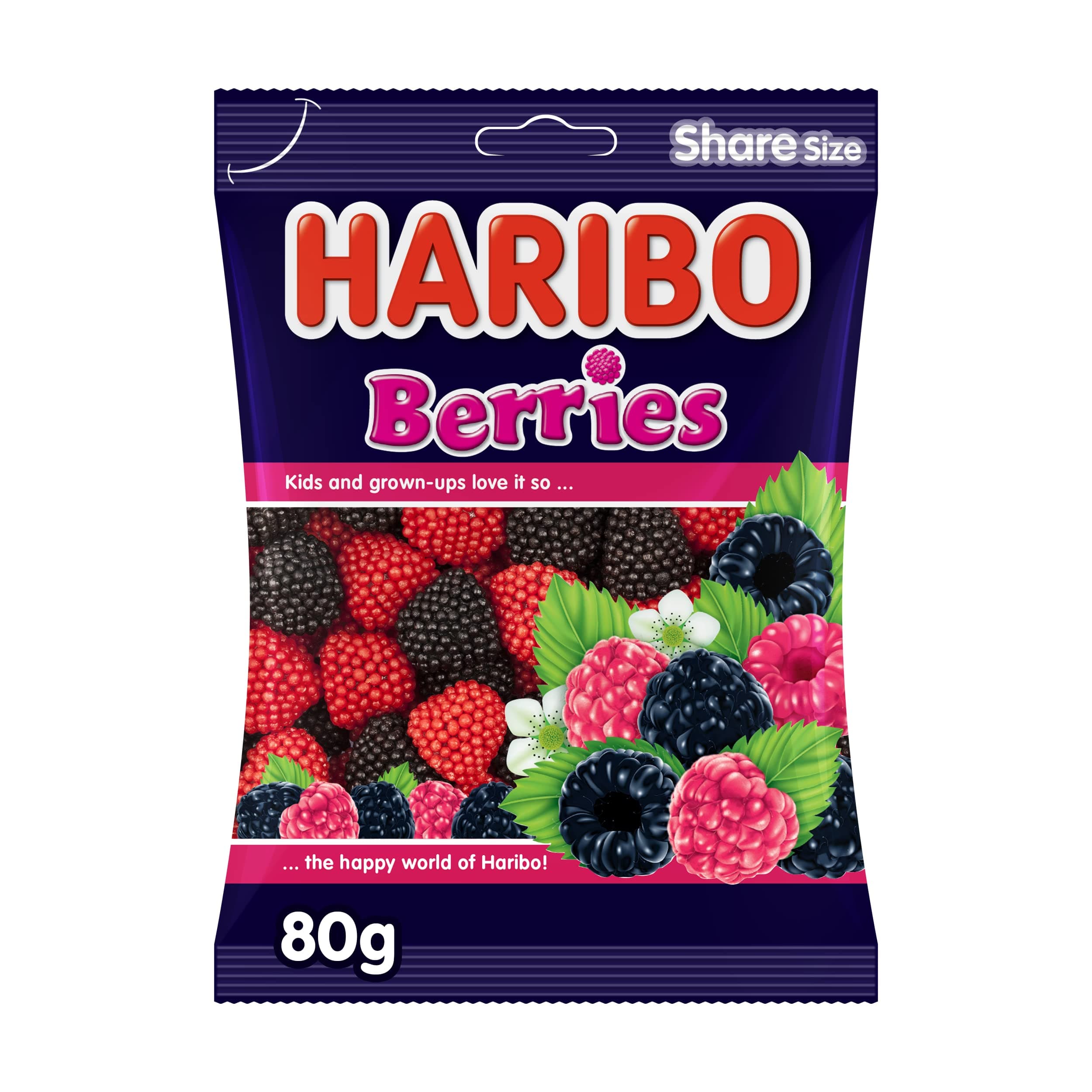 Haribo Berries Gummy Candy - 80g Bag