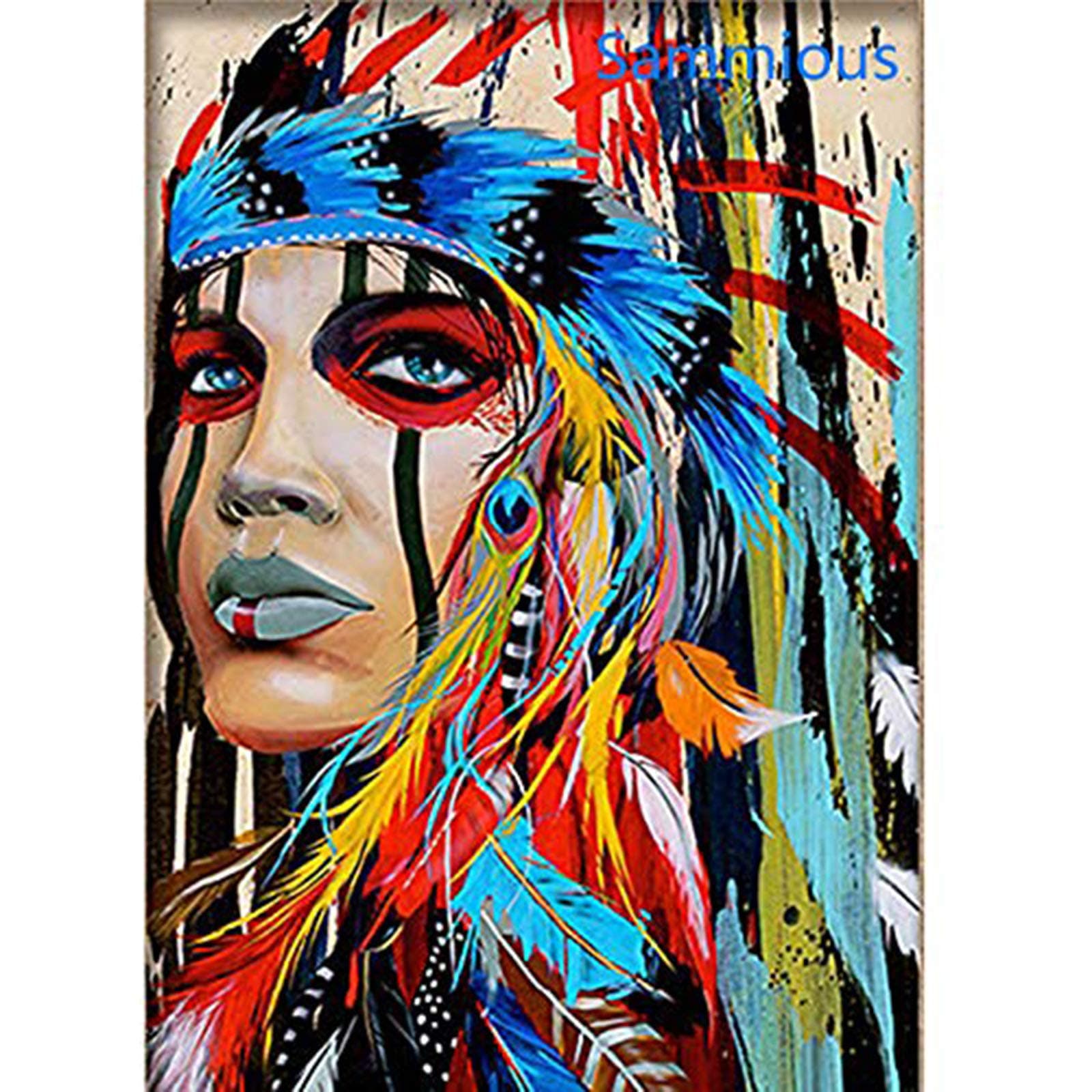 DIY 5D Full Diamond Cool Girl Diamond Painting Number Kits DIY Diamond Rhinestone Painting Kits for Adults and Beginner Embroidery Arts Craft Home Decor, 15.7 X 11.8 Inch