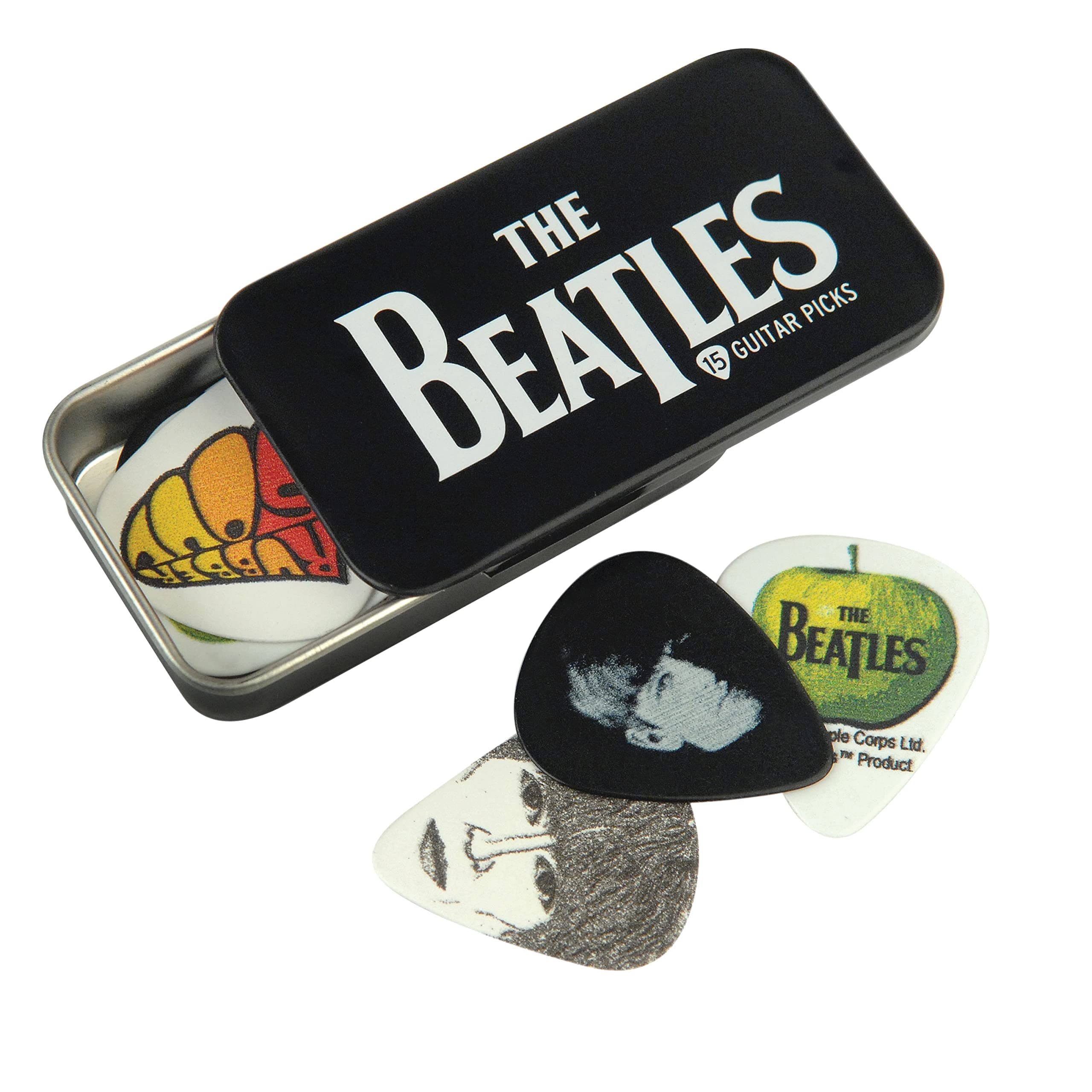 D'Addario Beatles Guitar Picks - The Beatles Collectable Guitar Picks - Logo - Collectible Tin/Picks