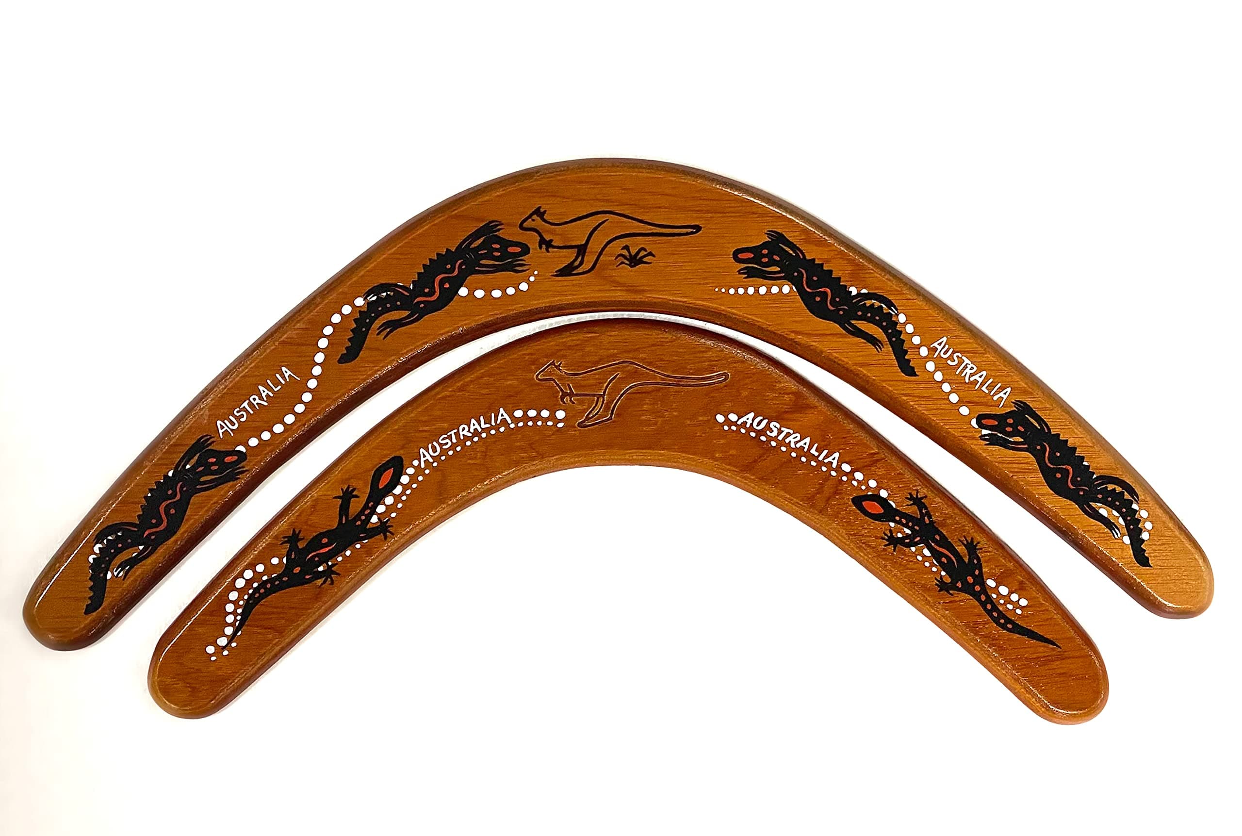Australian Products Co. Lizard Wooden Boomerang